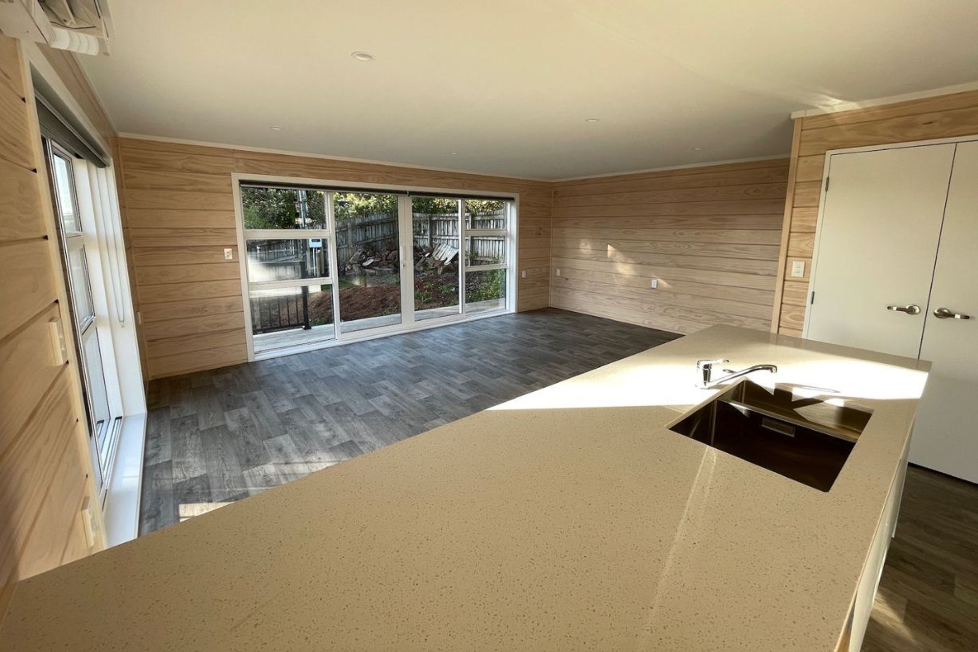 Open Plan Kitchen/Living with Breakfast Bar.