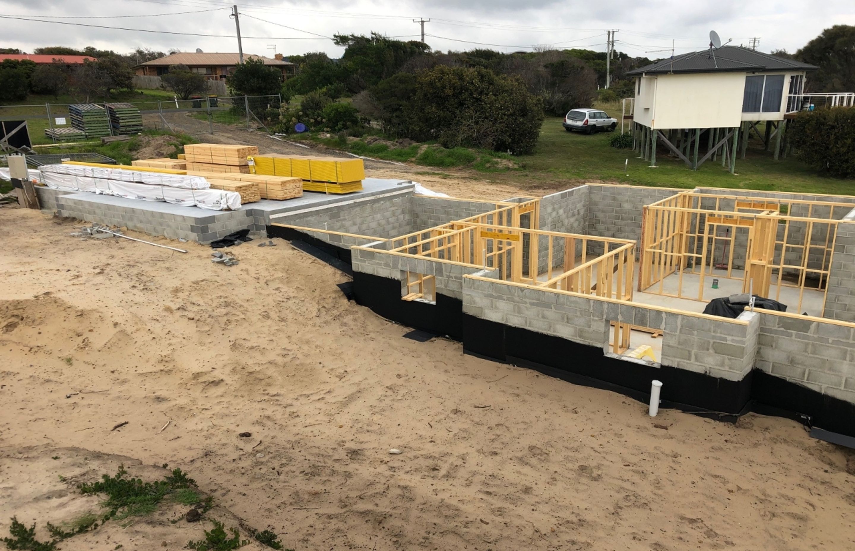 Framing Commenced. Photography: Hawksley Developments