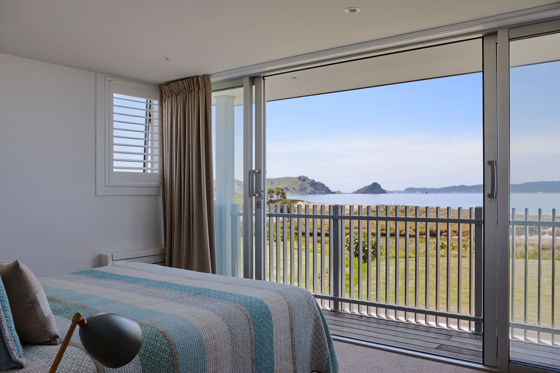 The client brief was to have the master bedroom upstairs so they could get the best view of the beach.