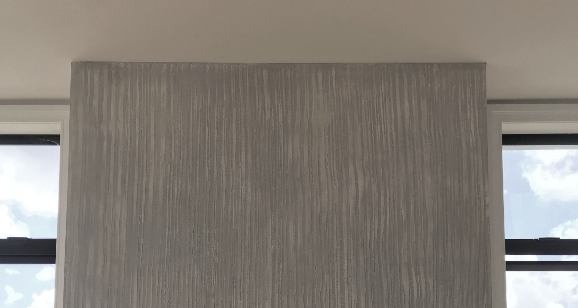 Fireplace, Bamboo finish - Venetian plaster banner
