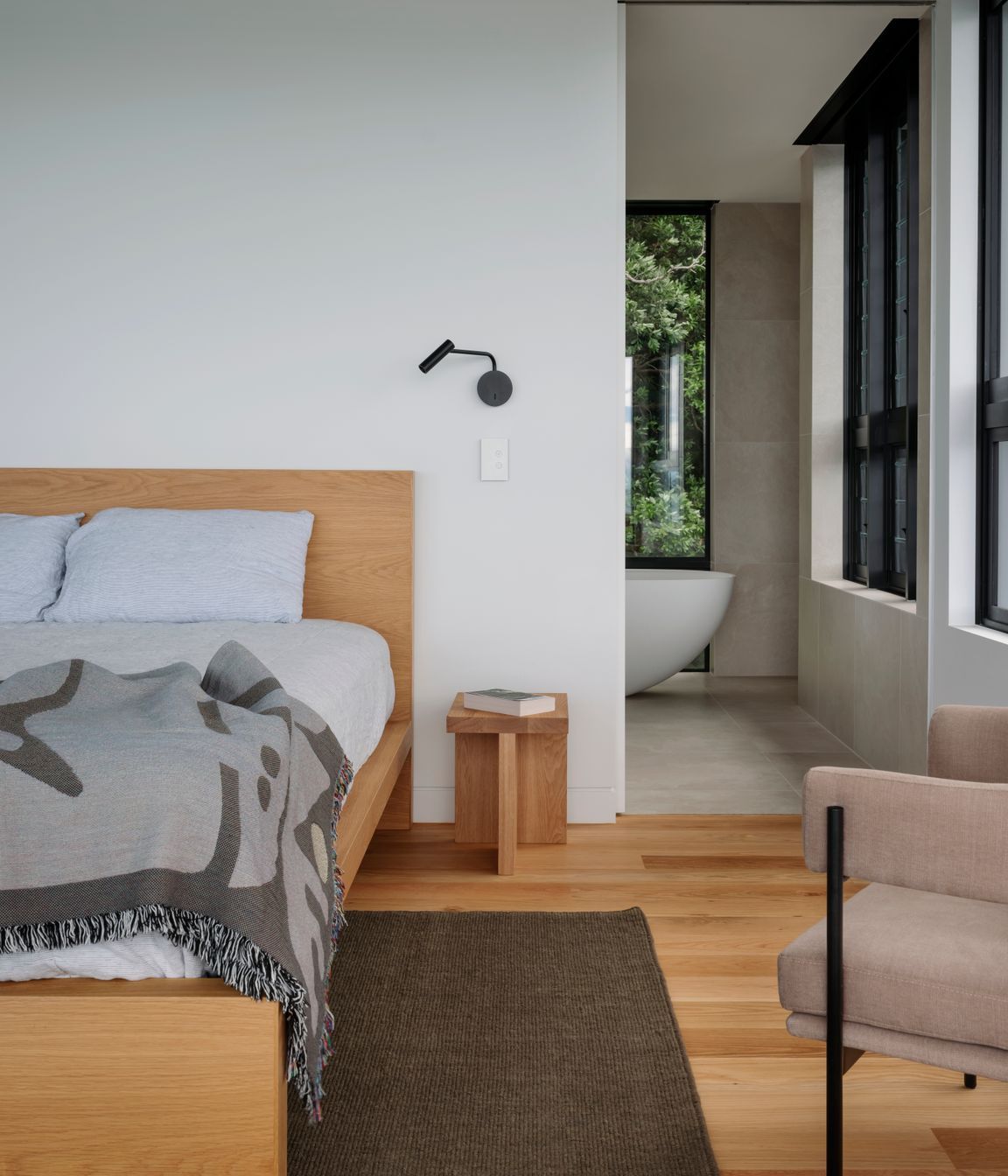 Modern furnished rooms directed towards the sea-costal view outlook.