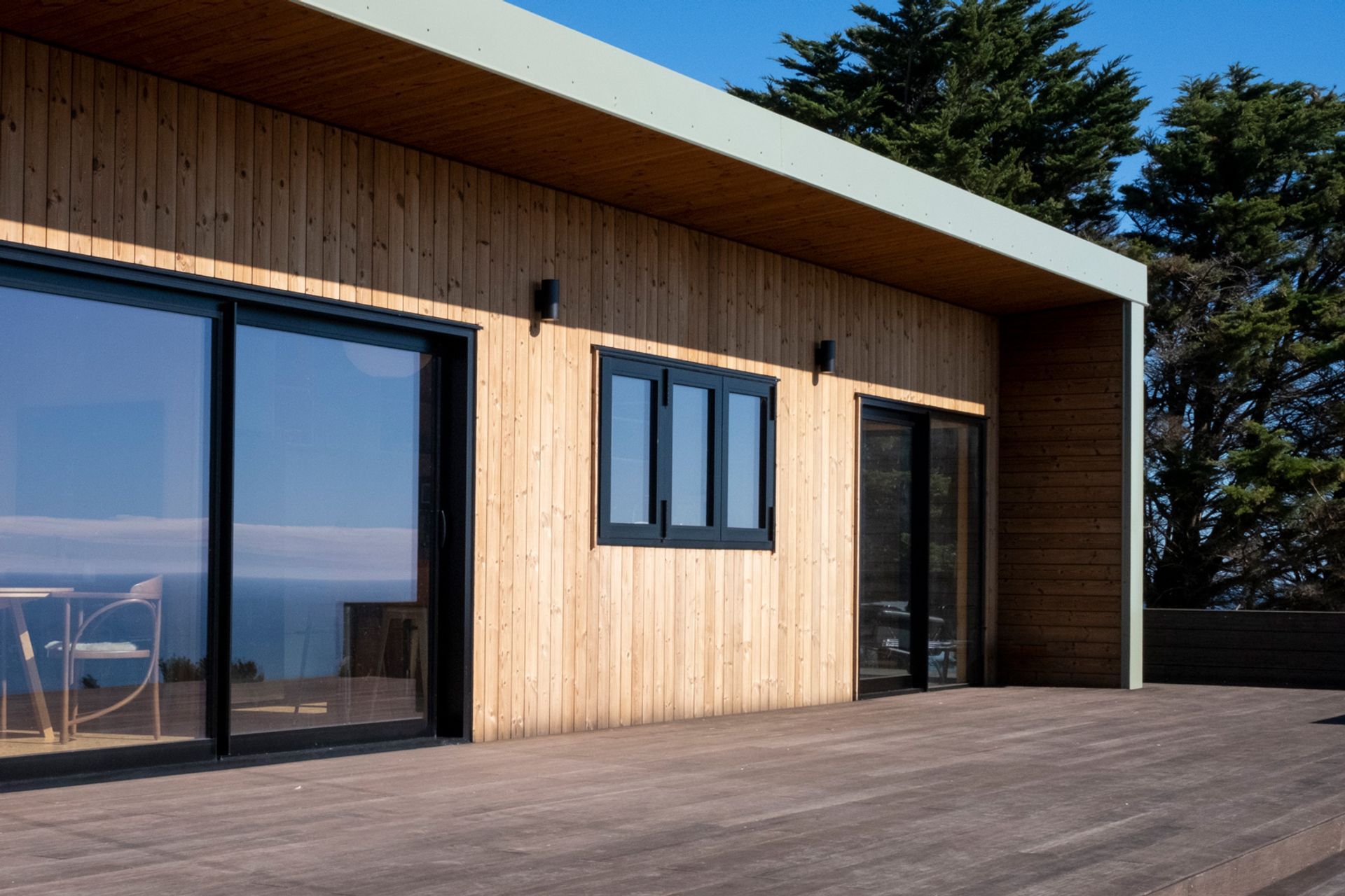 Dryden clear wood oil on thermally treated Nordic Pine