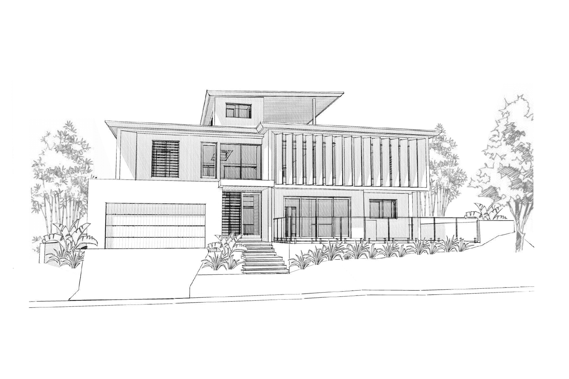 Street 3D Sketch Perspective