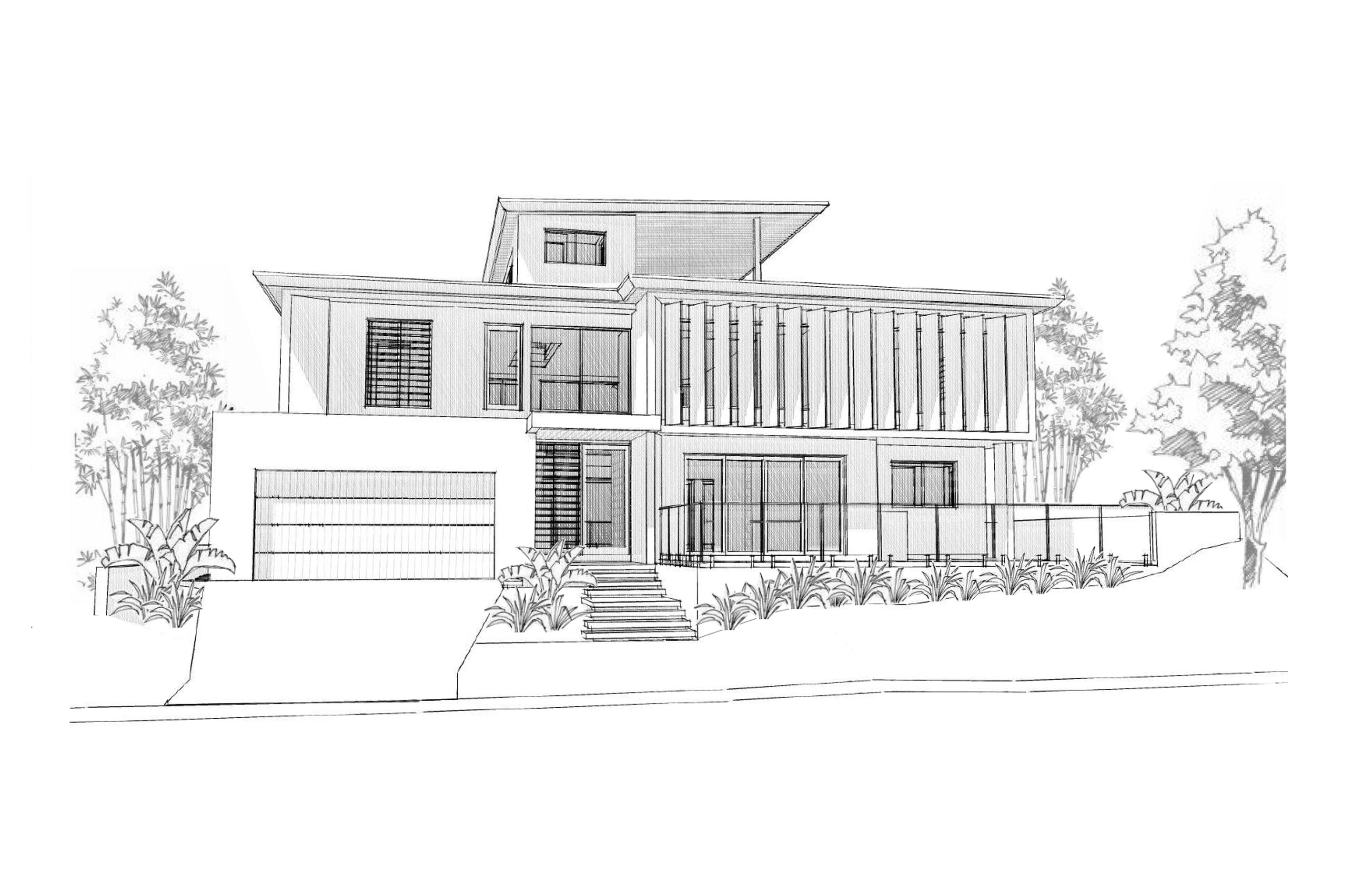 Street 3D Sketch Perspective