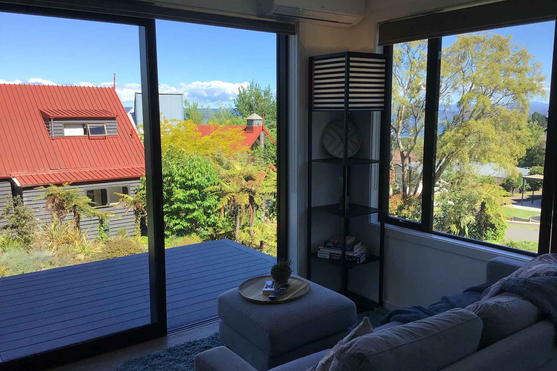 Water views from living room, kitchen, bedroom and deck