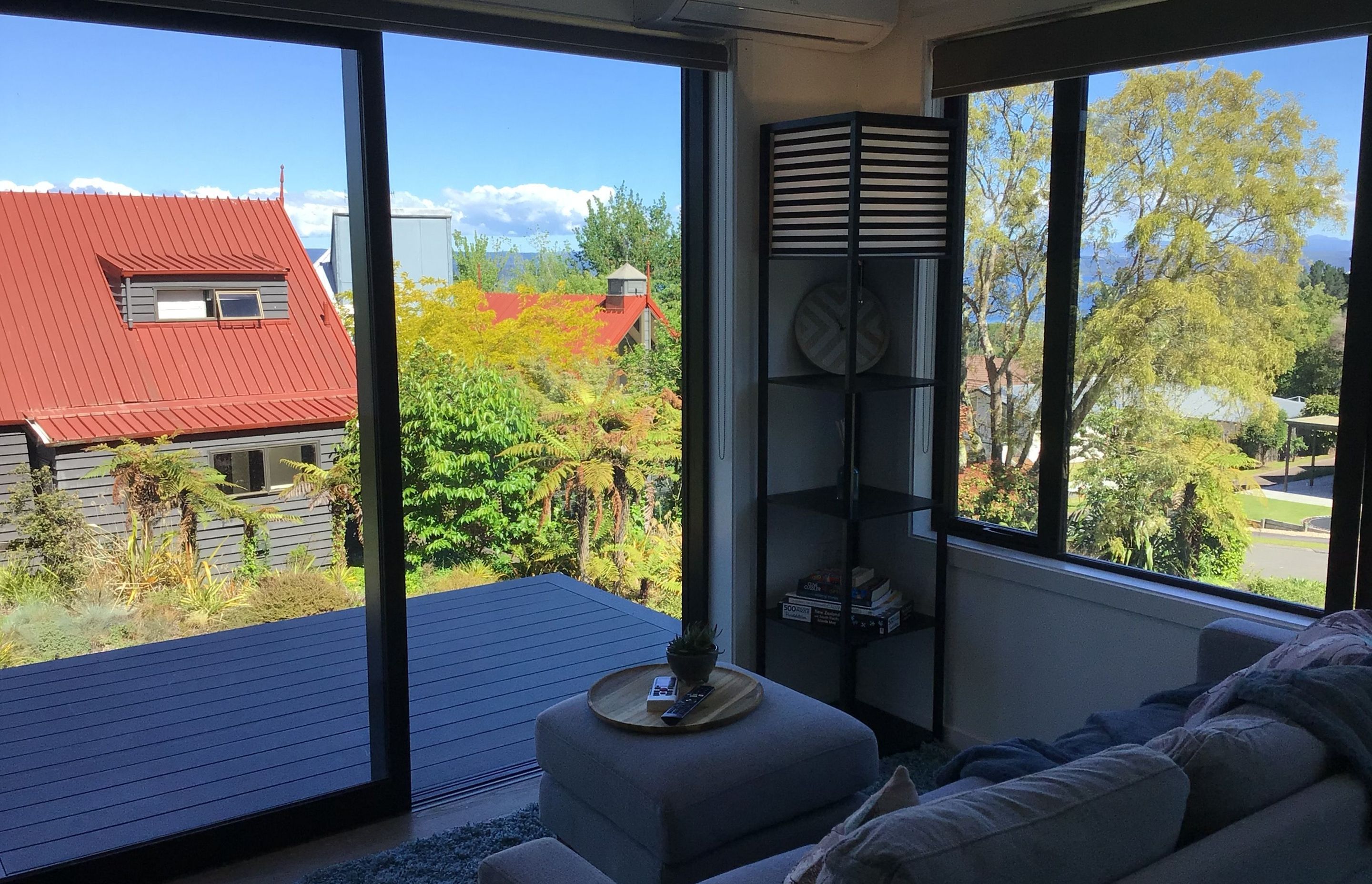 Water views from living room, kitchen, bedroom and deck