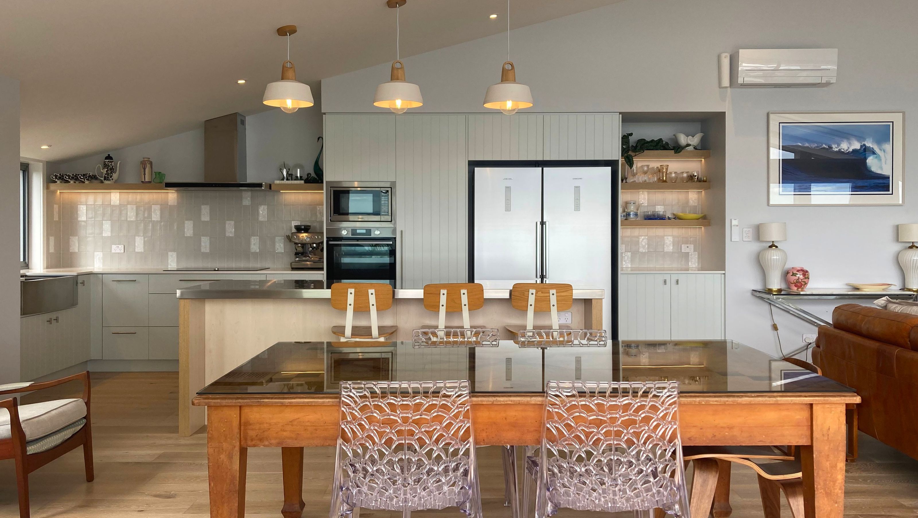 Coastal V Groove Kitchen