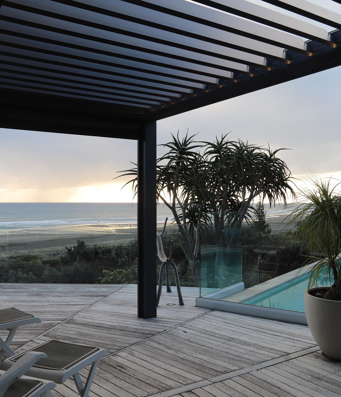 Sunset in Piha.