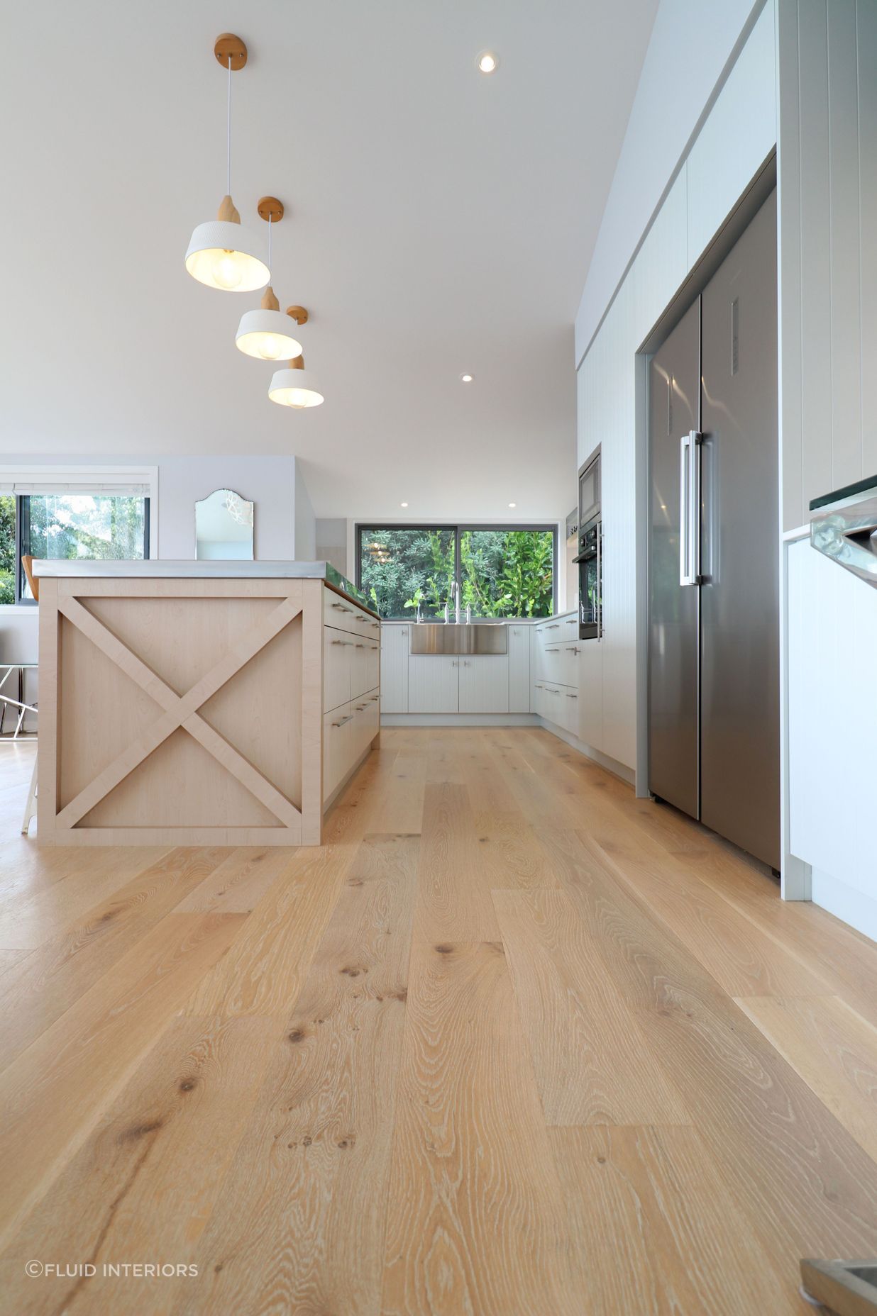 Coastal Style Kitchen with 'V' Groove and Ply Details