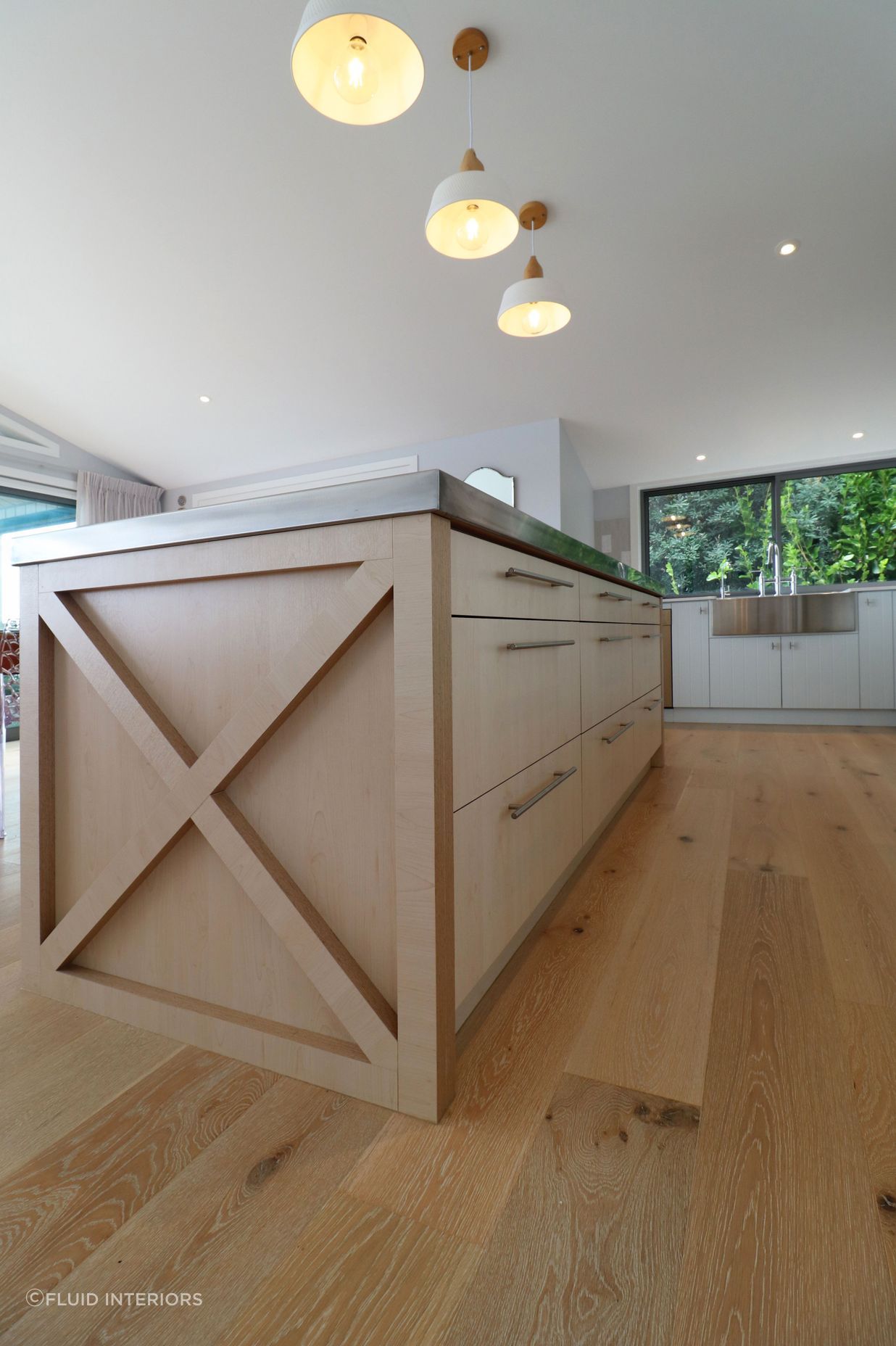 Coastal Style Kitchen with 'V' Groove and Ply Details