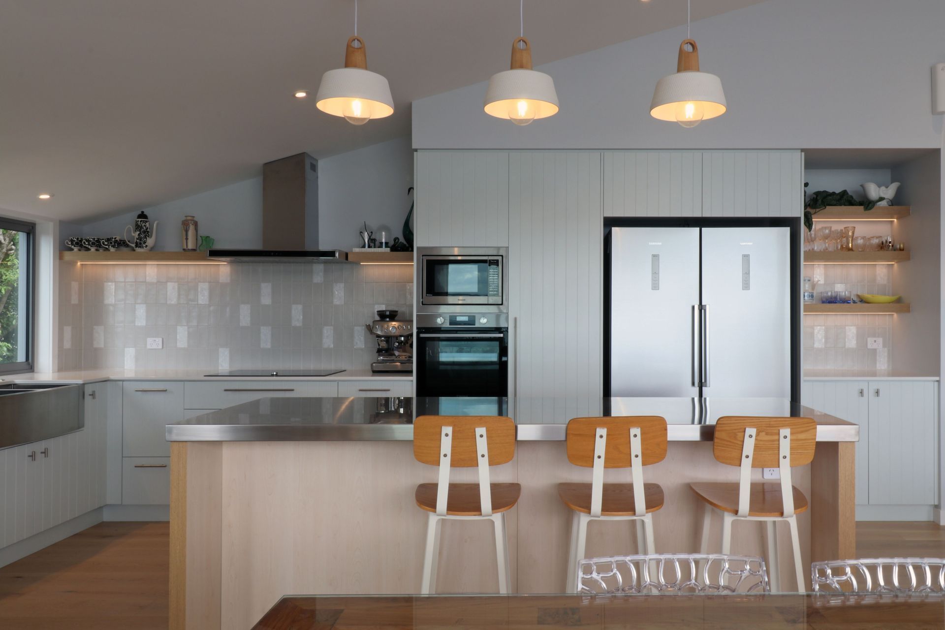 Coastal Style Kitchen with 'V' Groove and Ply Details