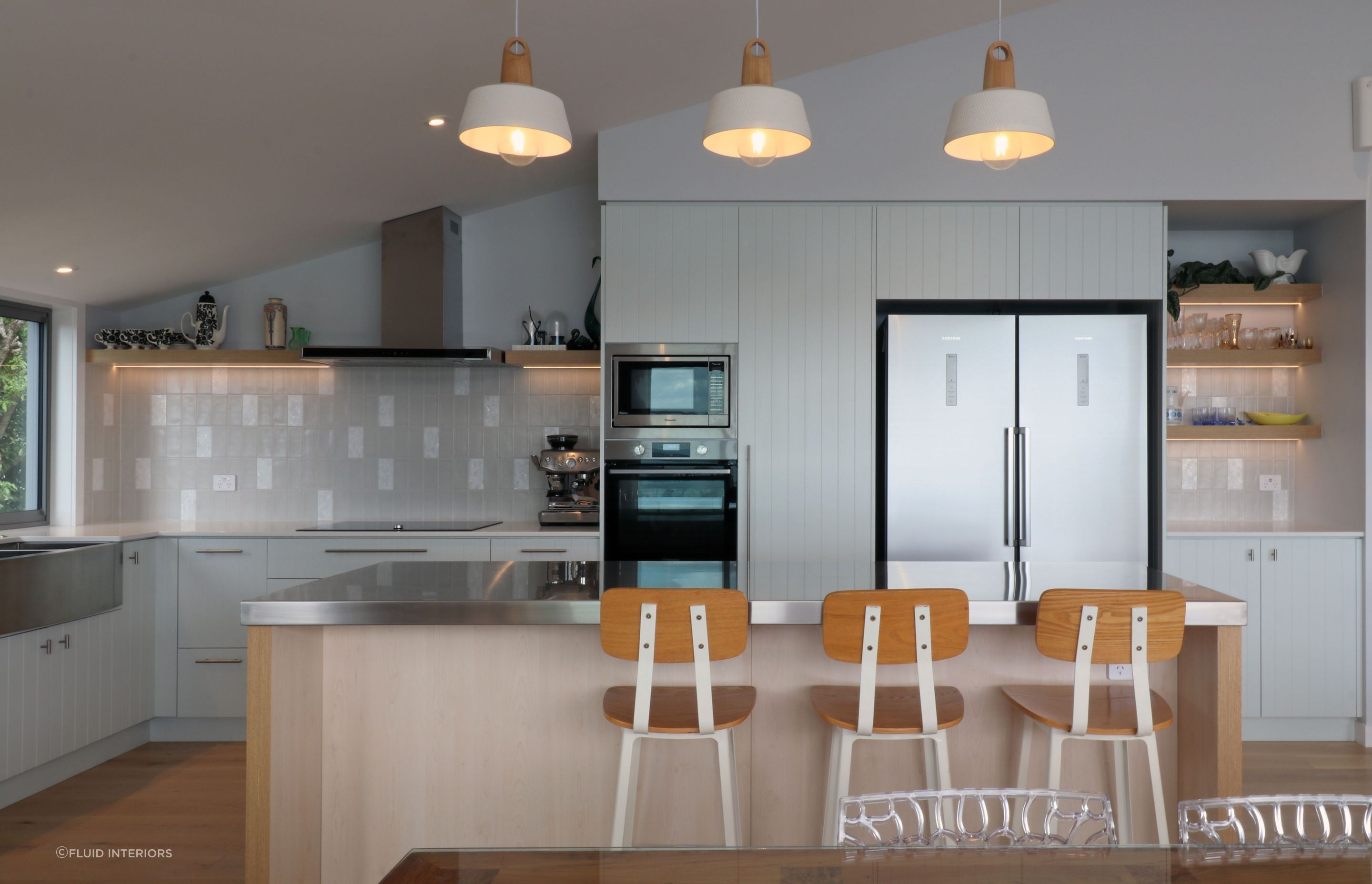 Coastal Style Kitchen with 'V' Groove and Ply Details