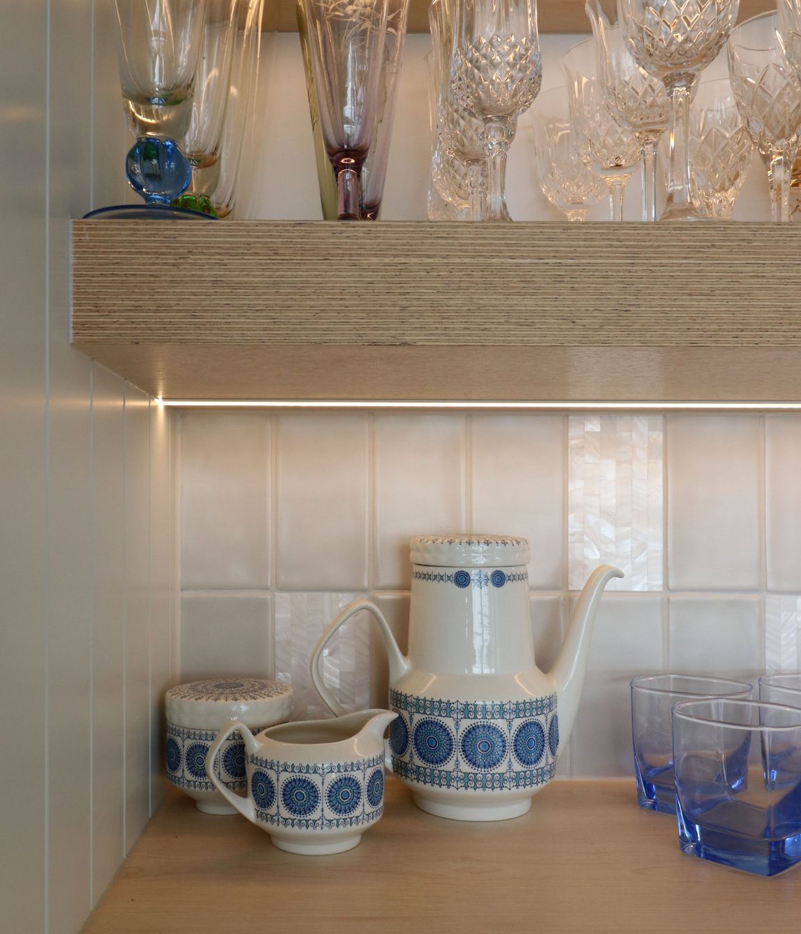Coastal Style Kitchen with 'V' Groove and Ply Details