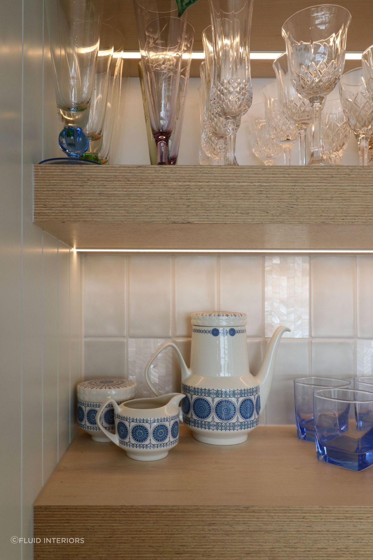 Coastal Style Kitchen with 'V' Groove and Ply Details