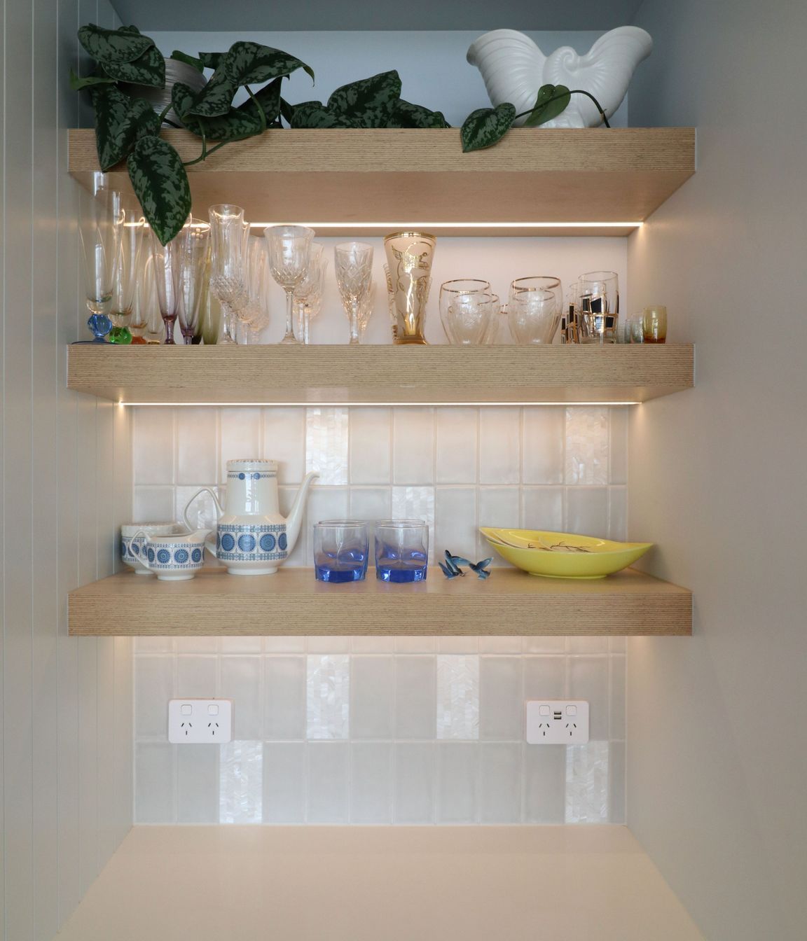 Coastal Style Kitchen with 'V' Groove and Ply Details