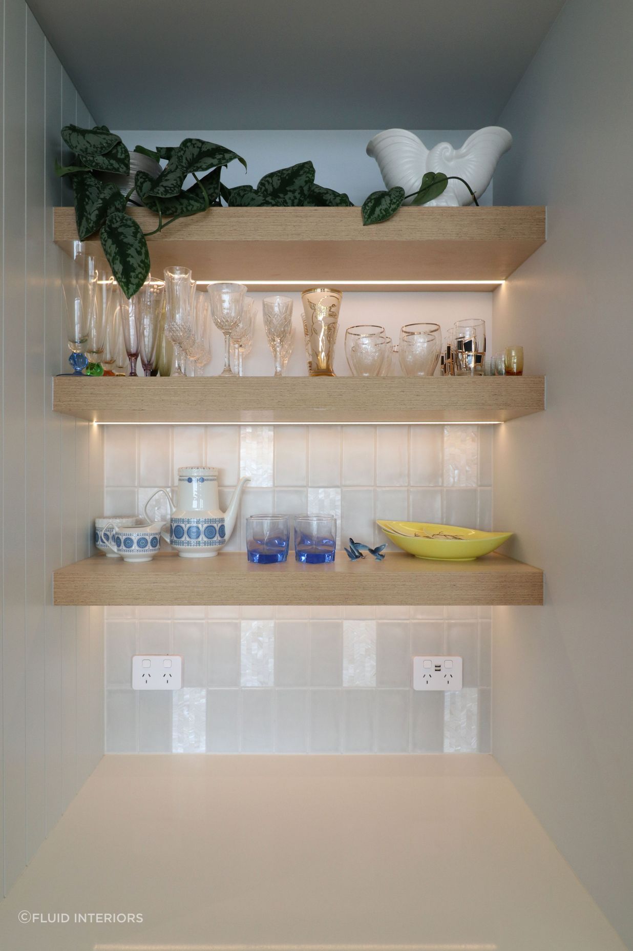 Coastal Style Kitchen with 'V' Groove and Ply Details
