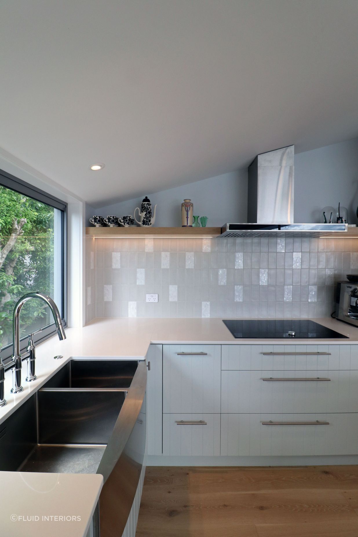 Coastal Style Kitchen with 'V' Groove and Ply Details