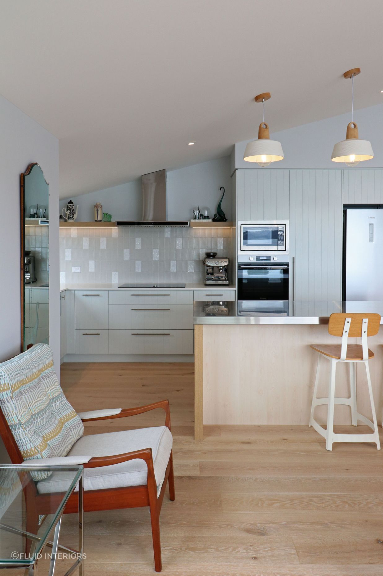 Coastal Style Kitchen with 'V' Groove and Ply Details