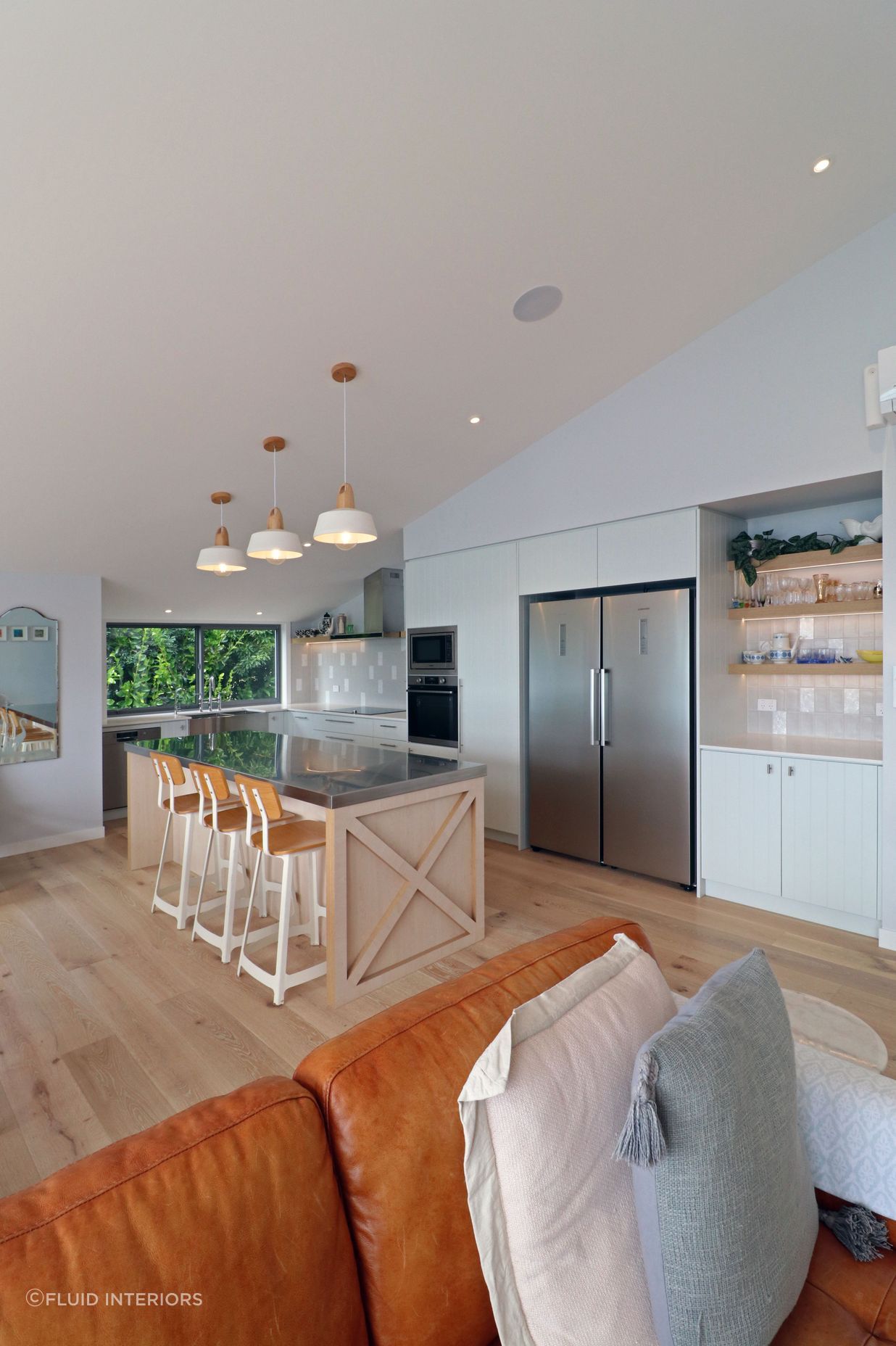 Coastal Style Kitchen with 'V' Groove and Ply Details