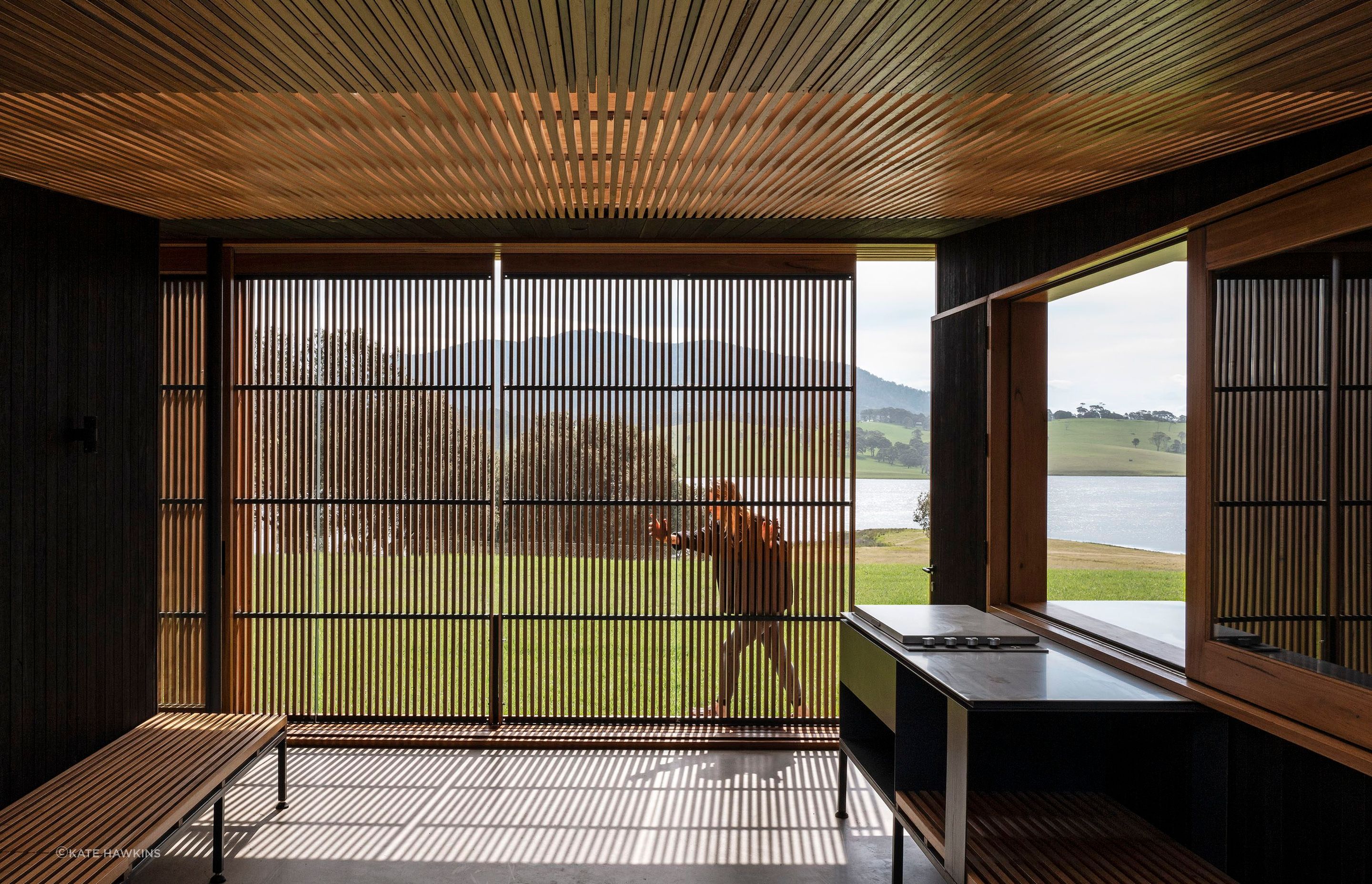 Wood panelling and natural light combine to create a warm and inviting atmosphere; the perfect blend of serenity and style