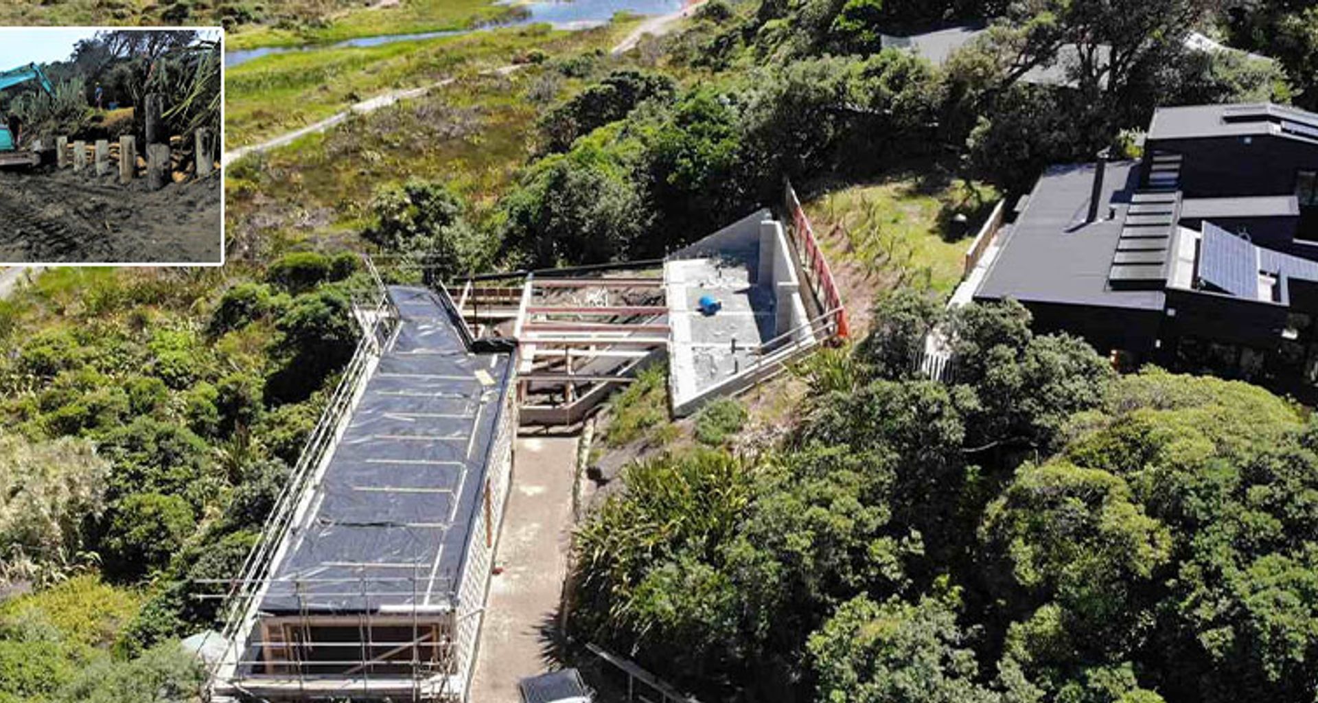 Karekare Beach Residence, Sand Dune Stabilisation banner
