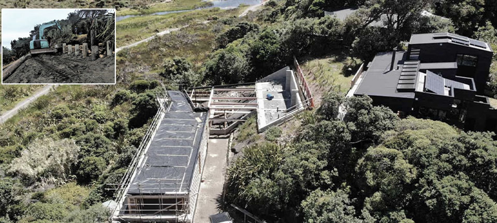 Karekare Beach Residence, Sand Dune Stabilisation banner