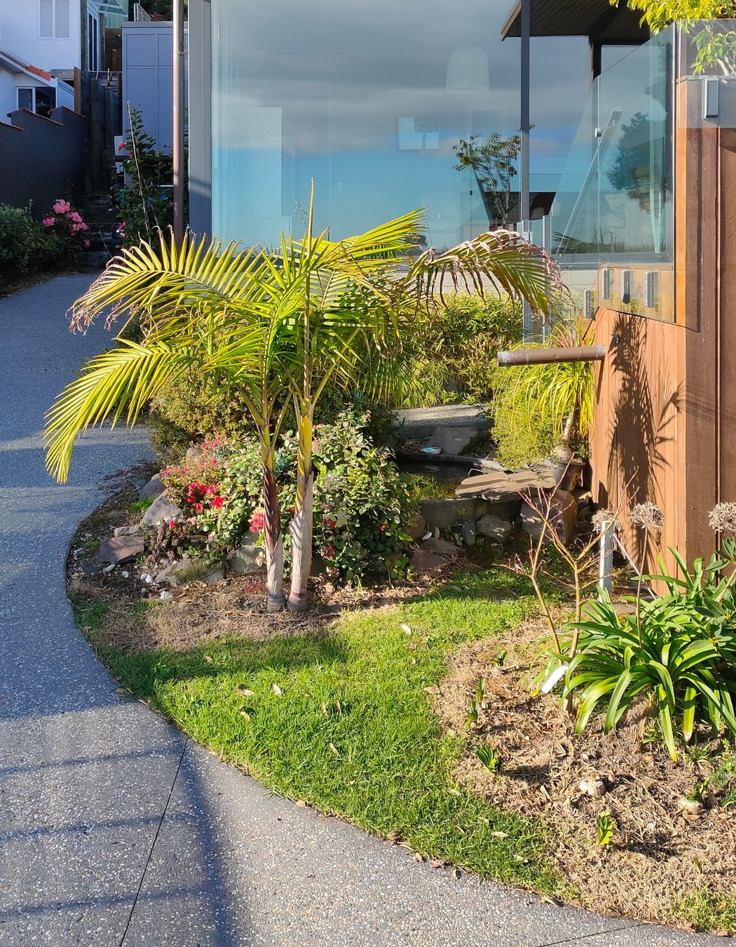 Entry landscaping