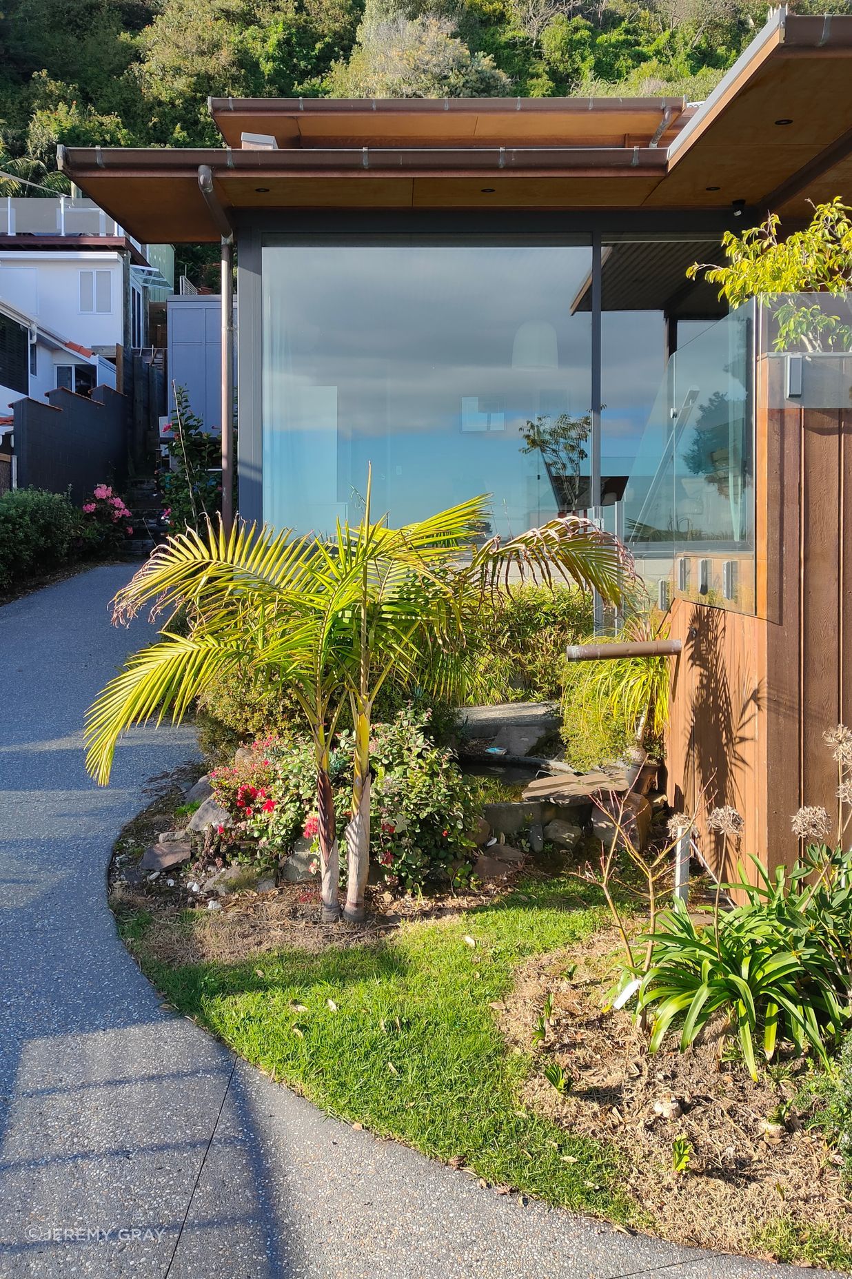 Entry landscaping