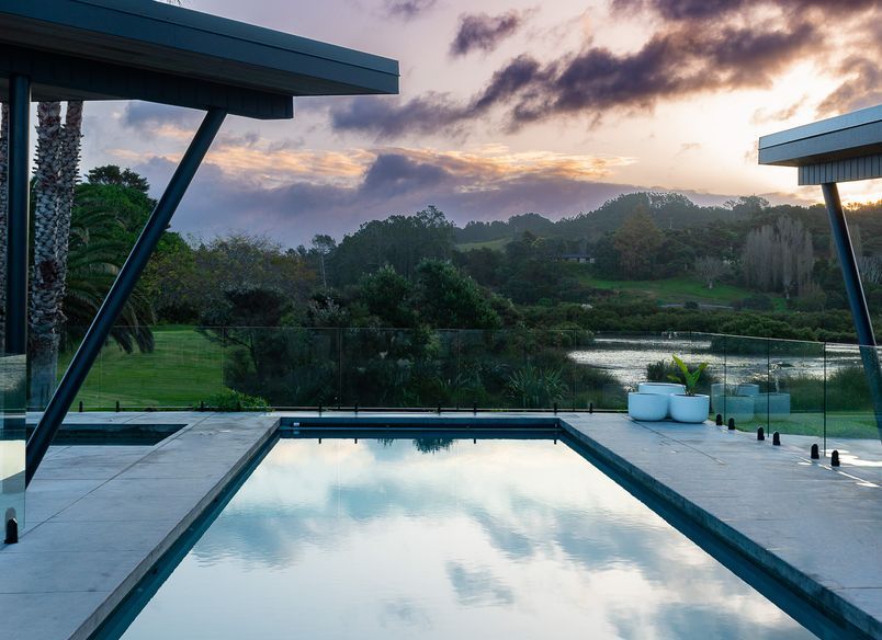 Beachy Pool For A Waterfront Property