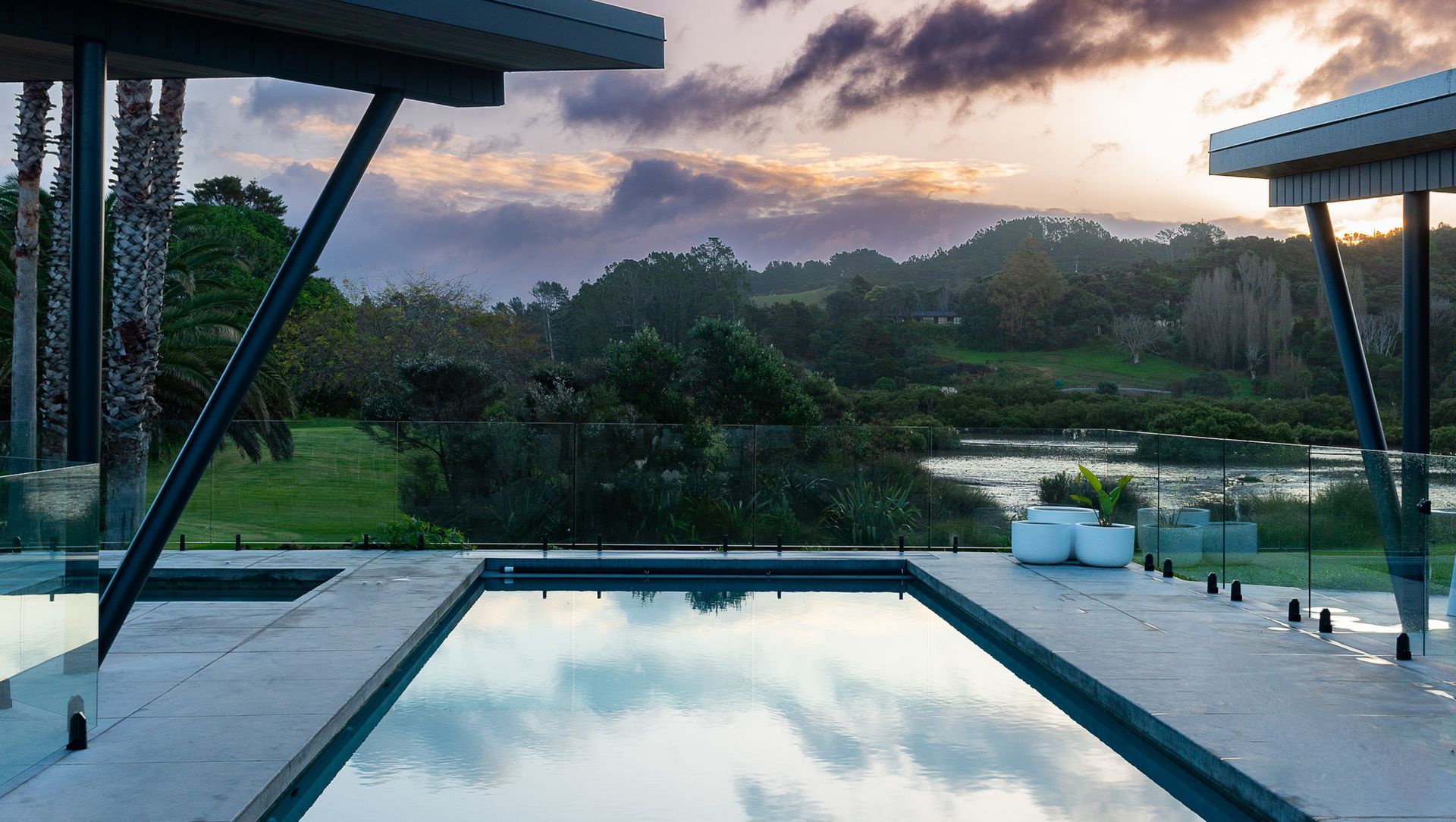 Beachy Pool For A Waterfront Property banner