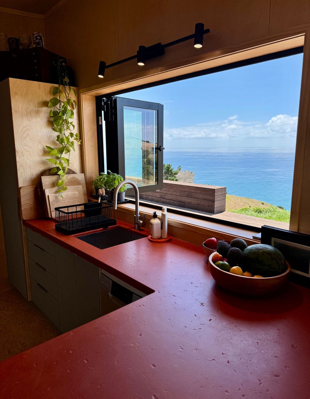 Bifold kitchen window perfect for dining alfresco