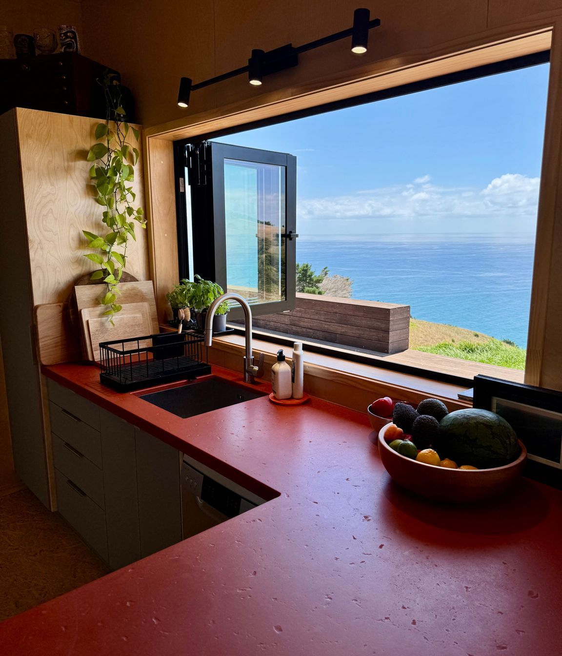 Bifold kitchen window perfect for dining alfresco