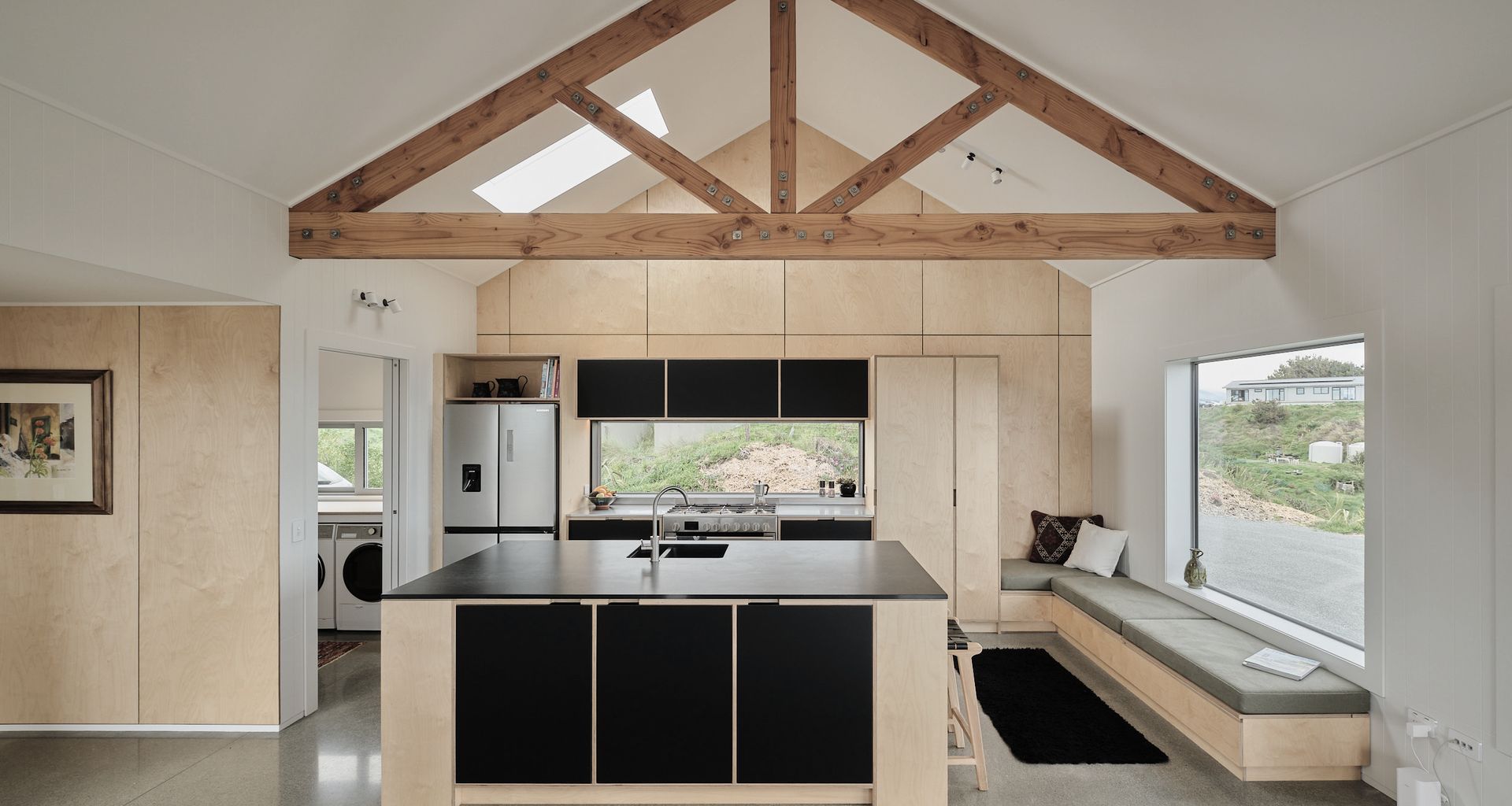 Waikawa beach kitchen & laundry banner