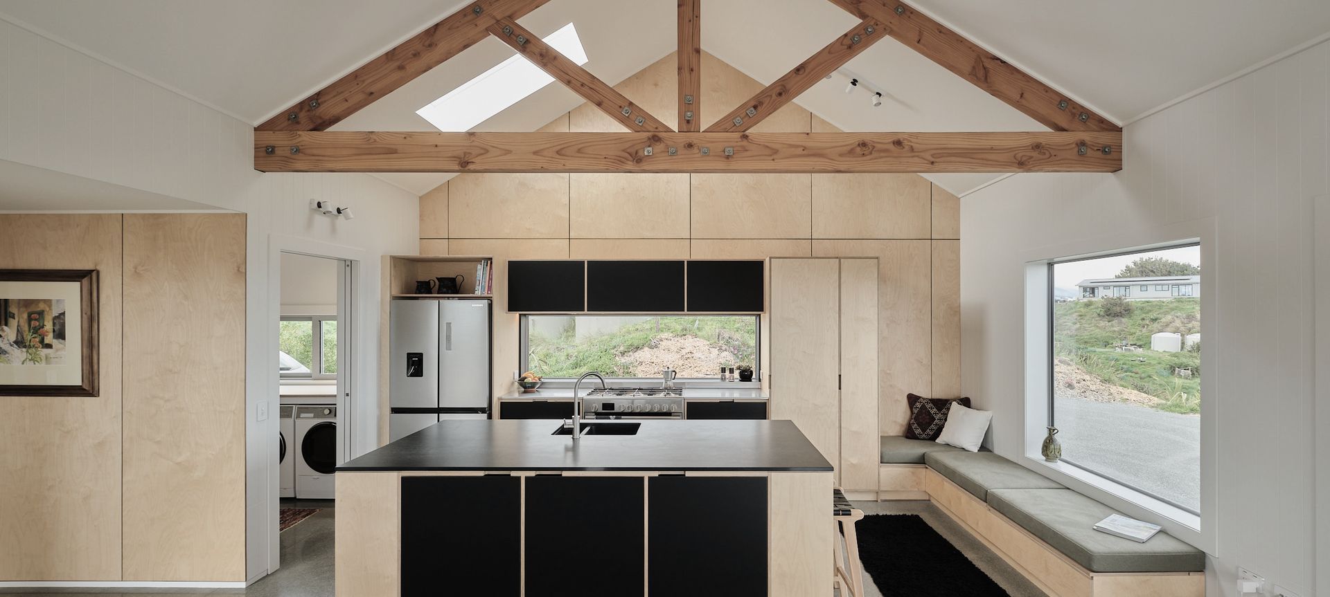 Waikawa beach kitchen & laundry banner