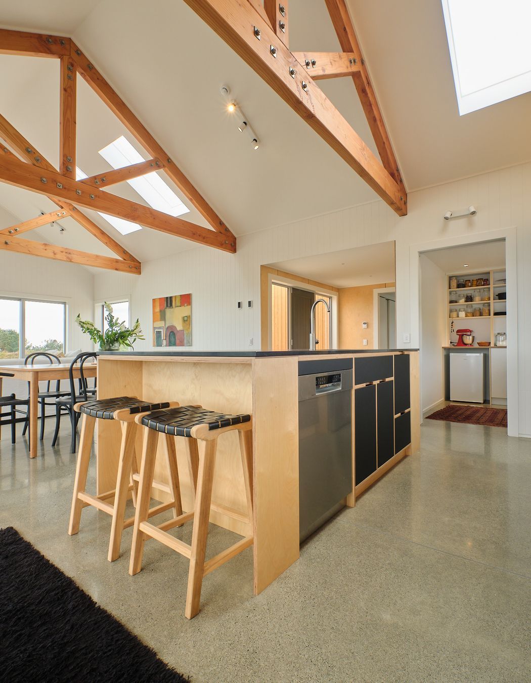 Waikawa beach kitchen & laundry