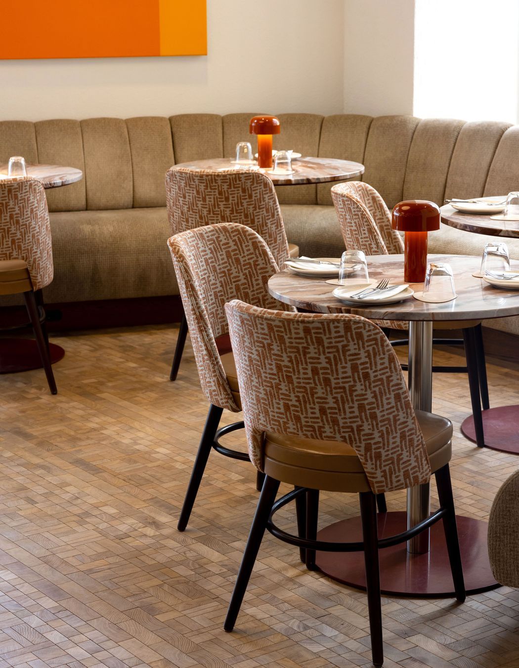 Palmer Bar - Natural Foret Oscar Ono Mosaic Flooring