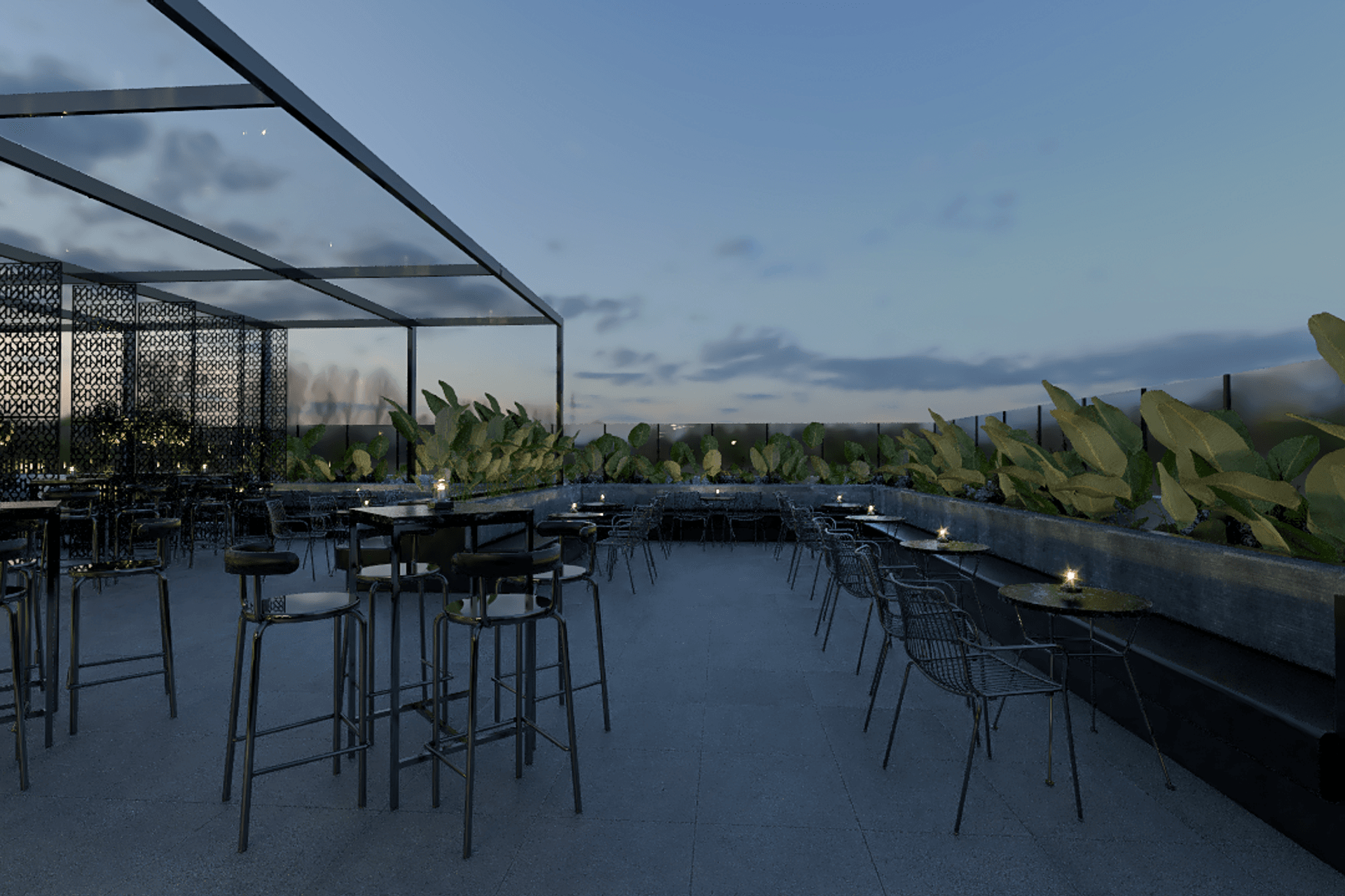 Renders - Rooftop Bar