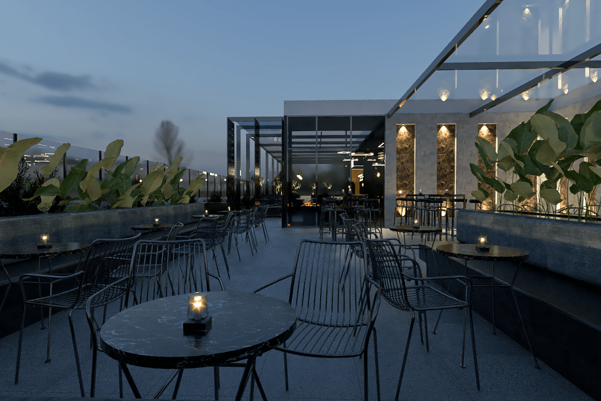 Renders - Rooftop Bar