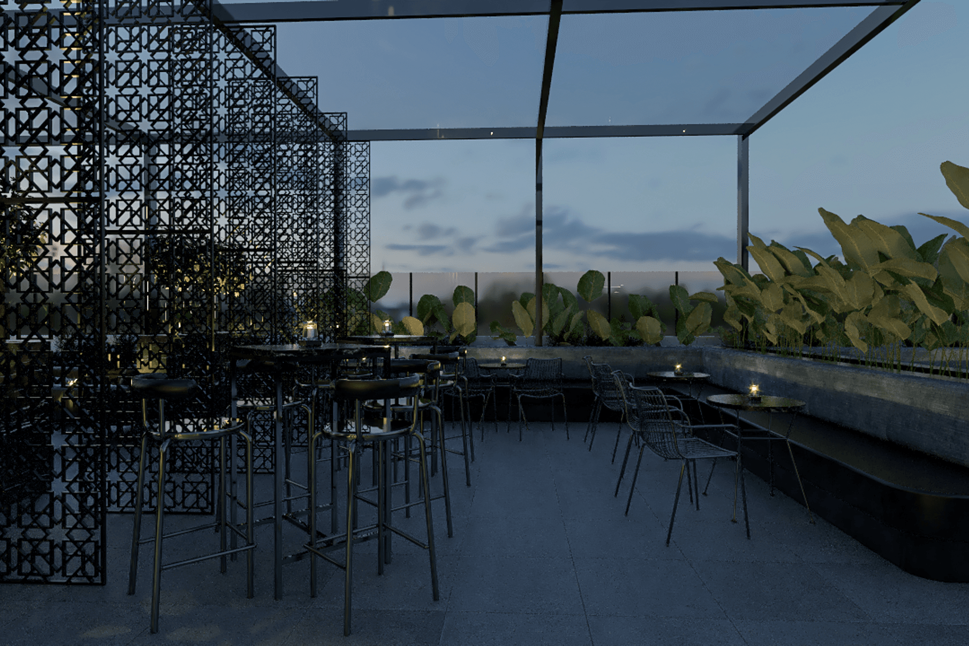 Renders - Rooftop Bar