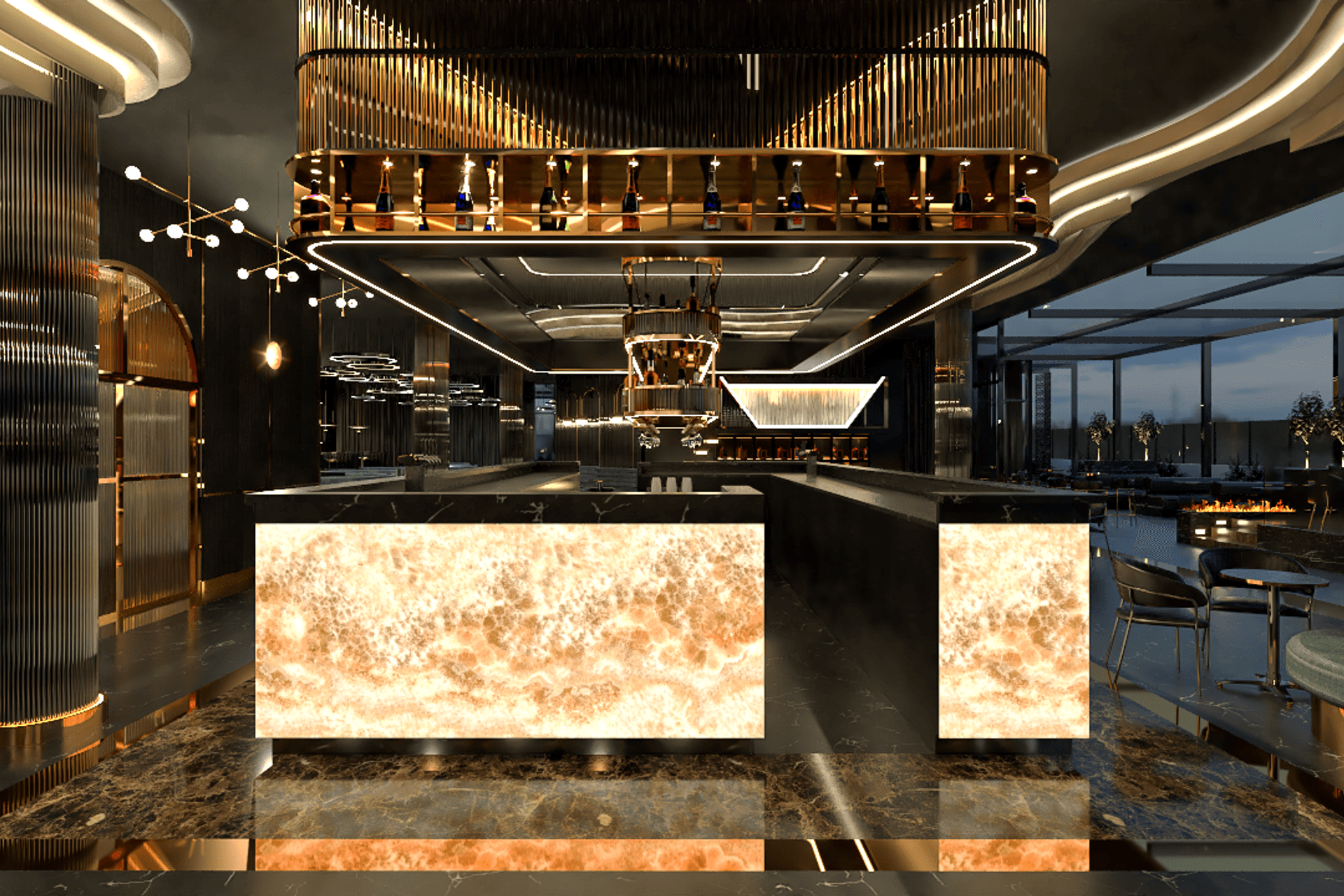 Renders - Rooftop Bar