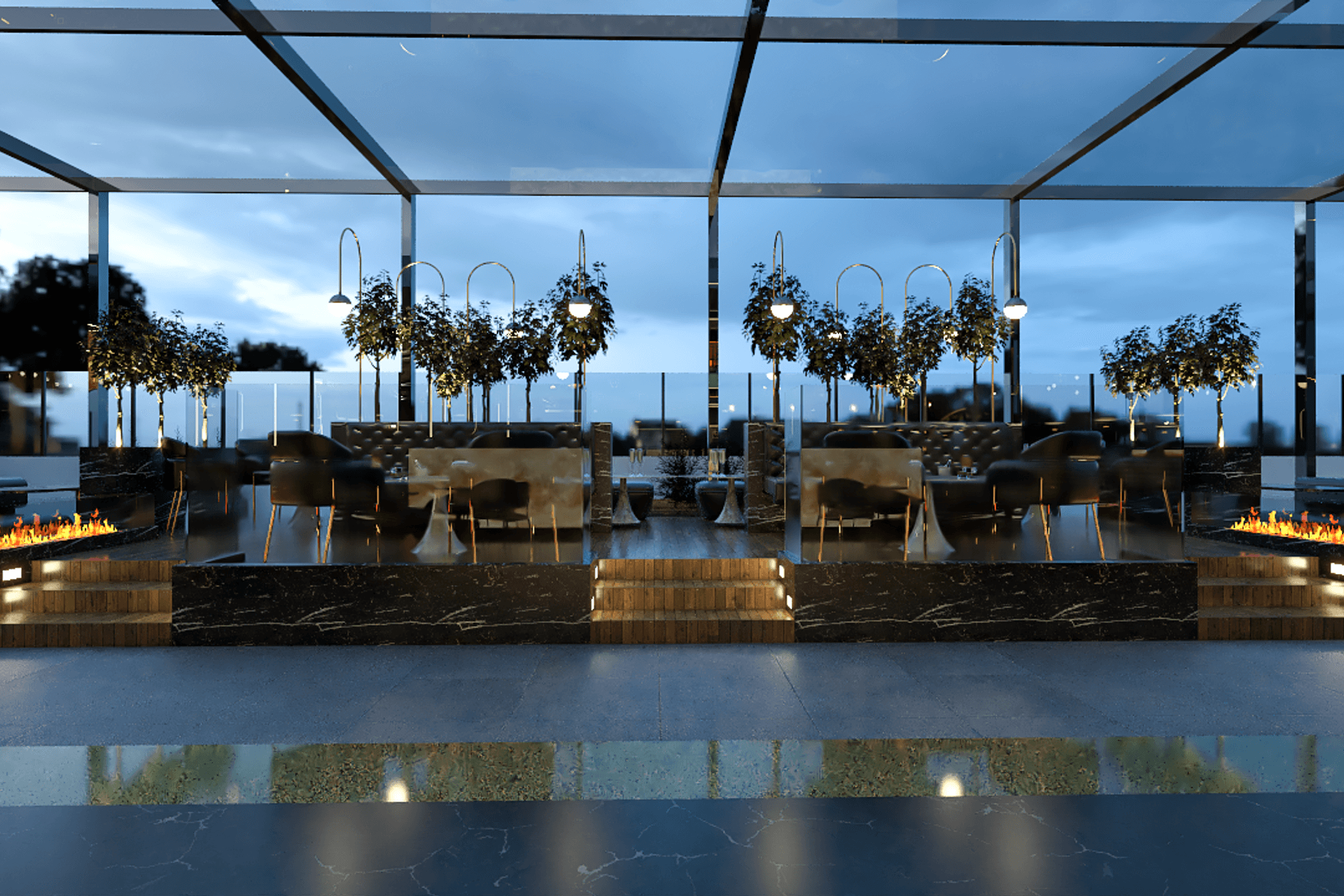 Renders - Rooftop Bar