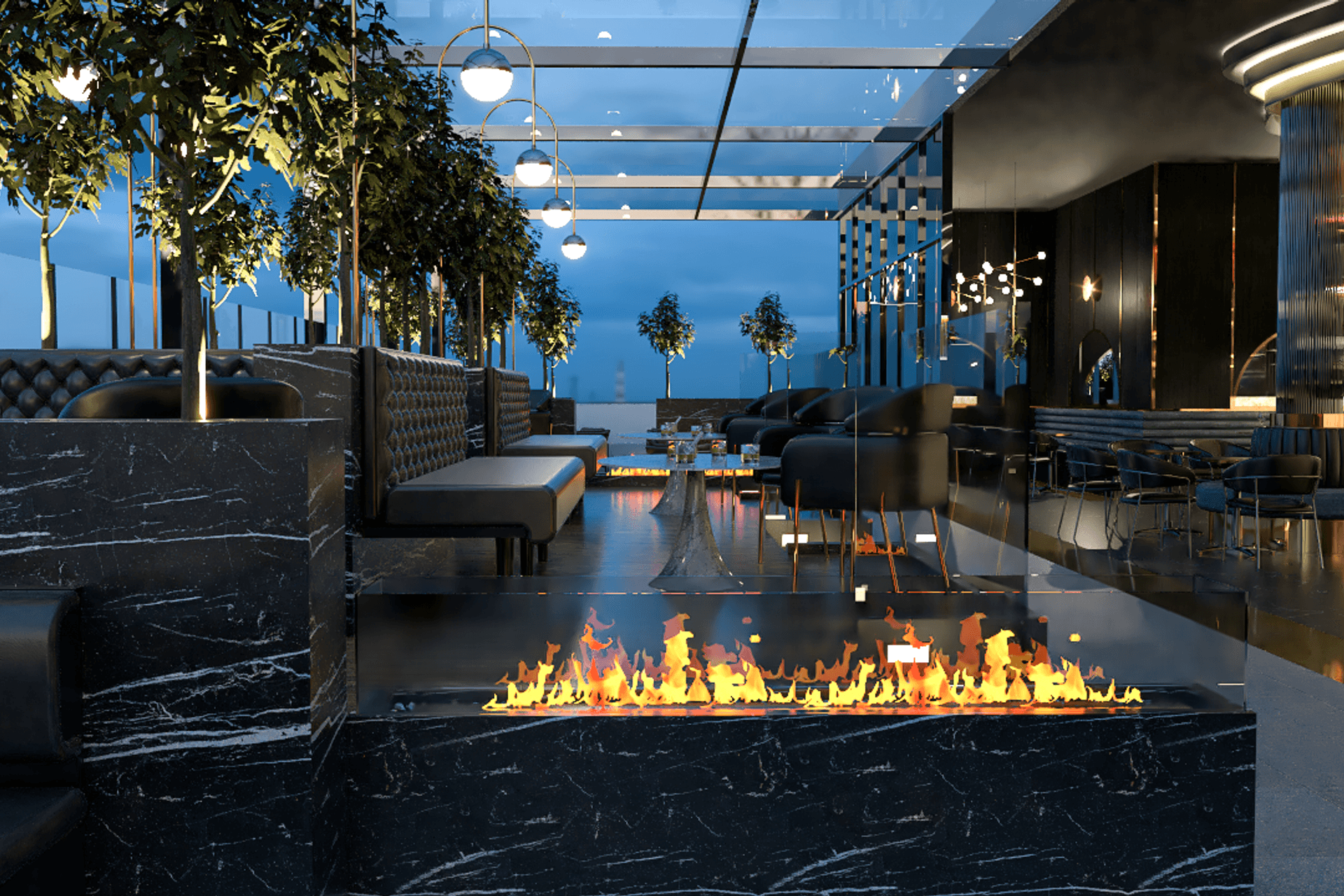 Renders - Rooftop Bar
