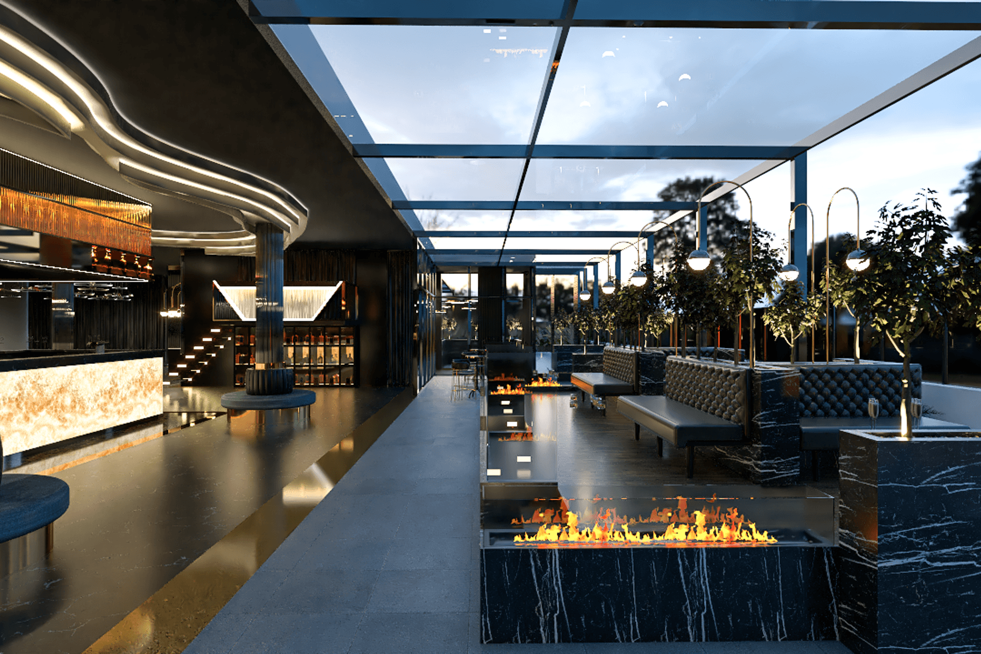 Renders - Rooftop Bar