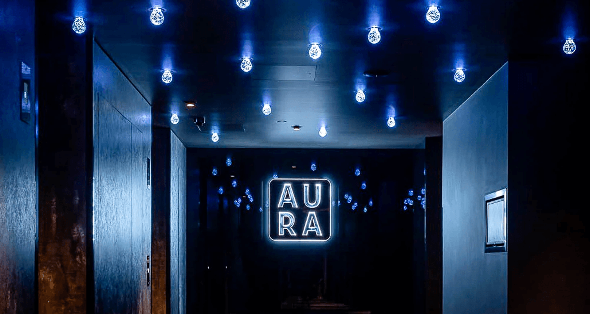 Crown Plaza Roof Top Aura Bar banner