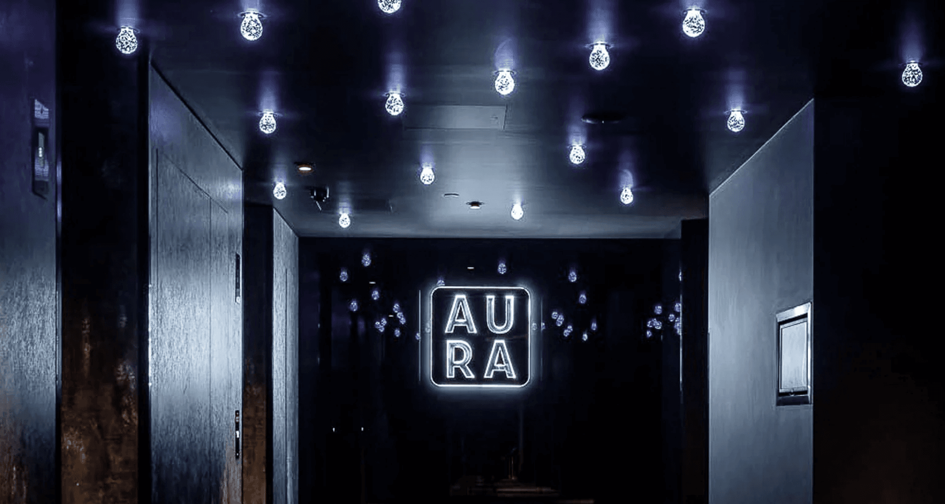 Crown Plaza Roof Top Aura Bar banner