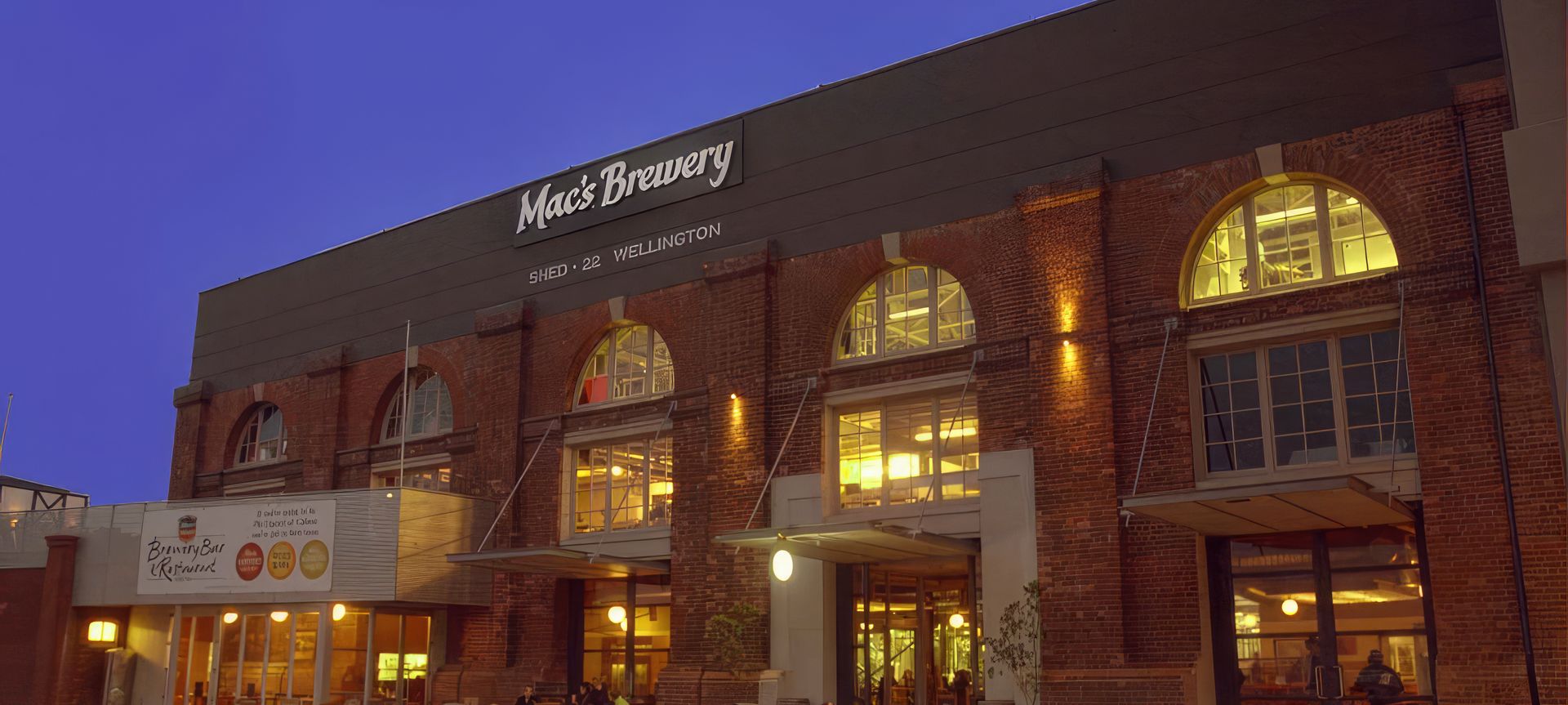 Shed 22, Mac's Brew Bar banner