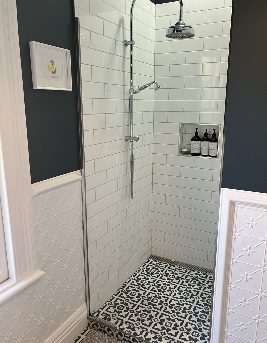 2-426-Herbert-Rd-Completed-bathroom-showcasing-the-view-of-the-stunning-new-shower-tiles-and-featured-press-tin-walls-JDBuilders.jpg