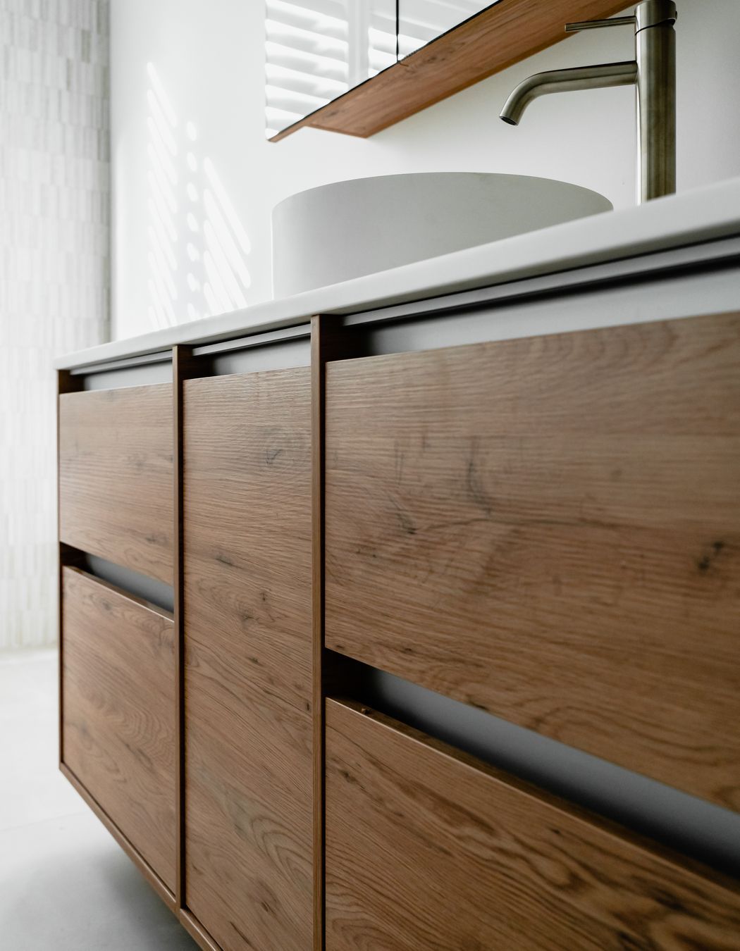 Main Bathroom.   Interior Design + Colours: Kelly @ Archi Build Ltd - Wanaka.