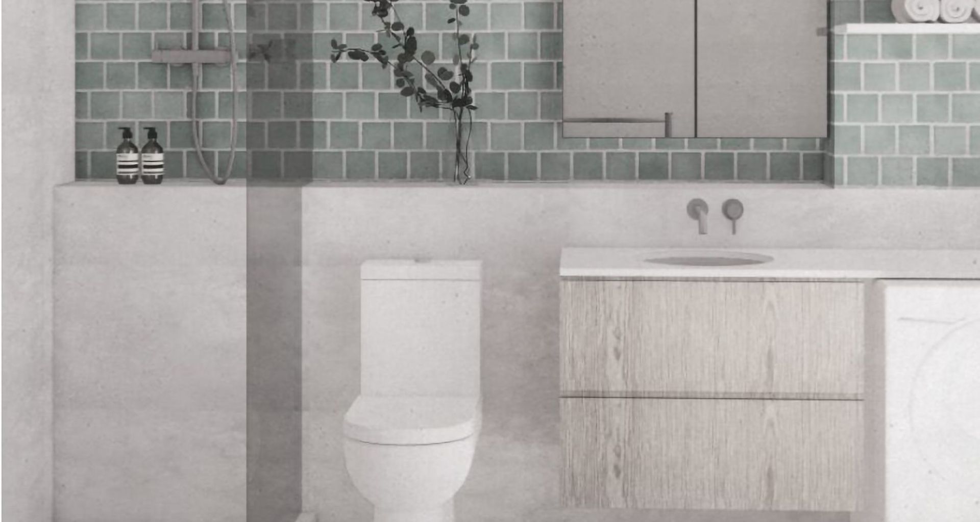 Bathroom banner