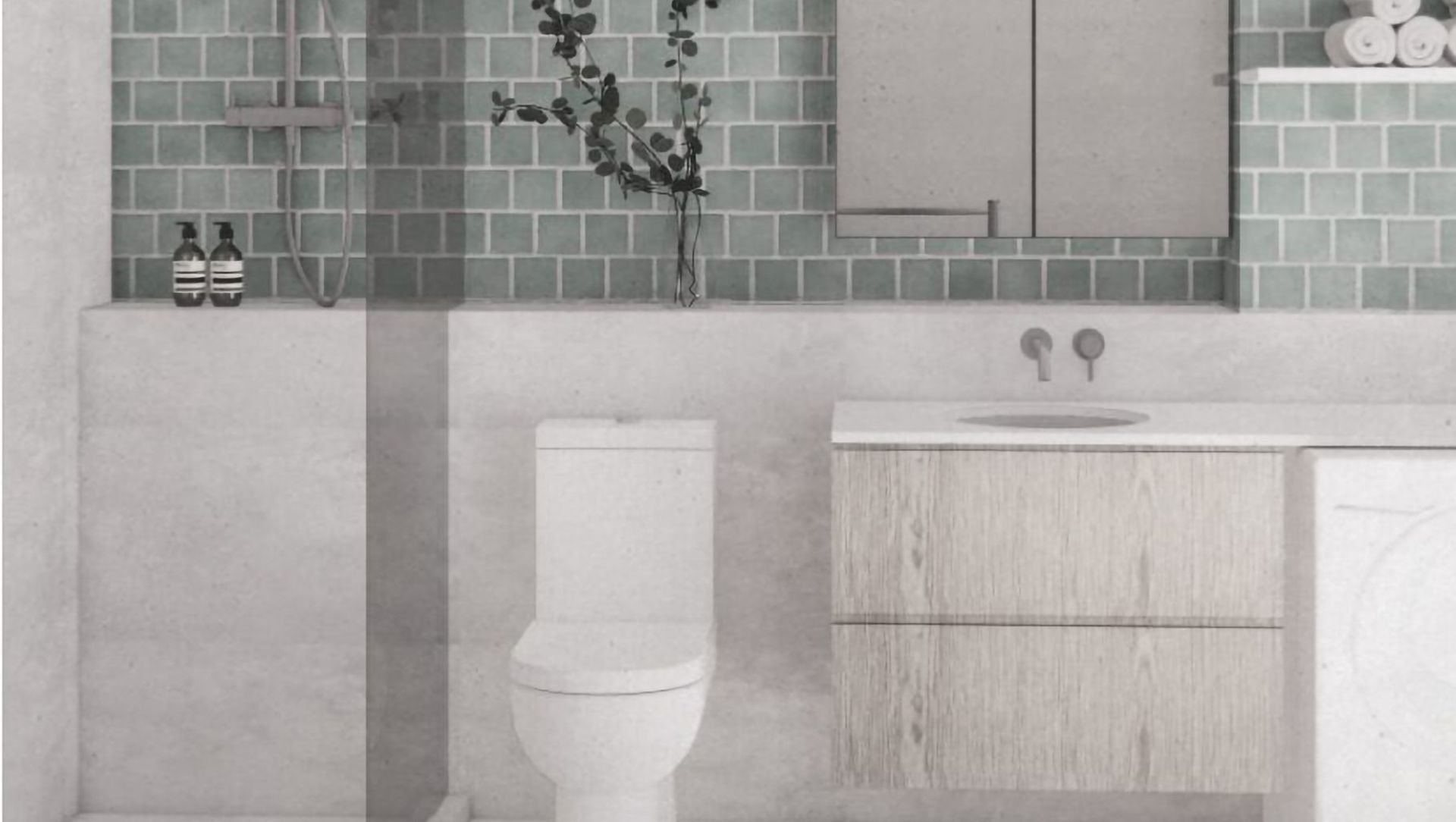 Bathroom banner